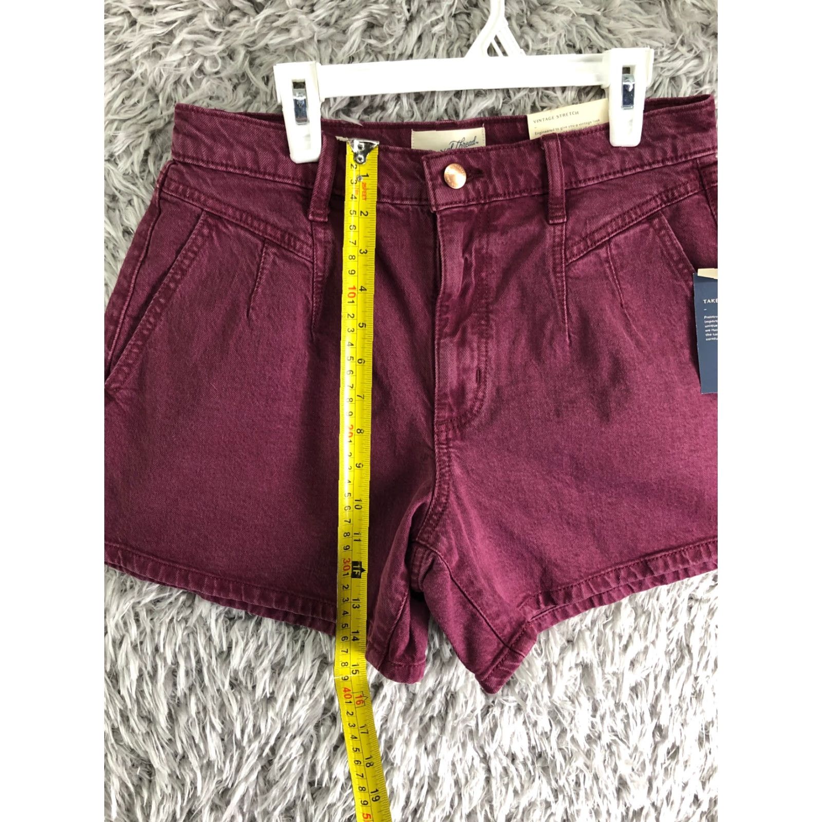 Vintage Universal Thread A-Line Shorts Womens Size 4 Red Denim Jean Shorts Size 27" / US 4 / IT 40 - 3 Thumbnail