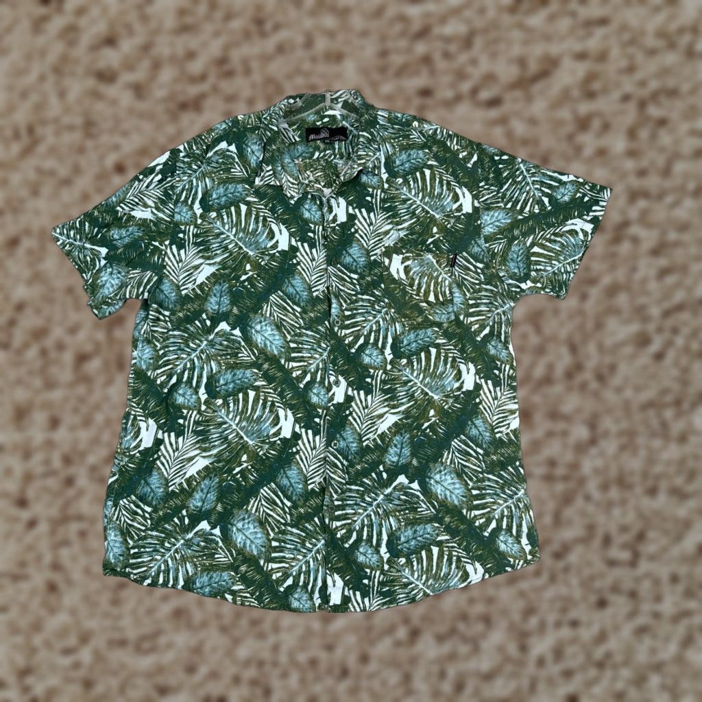 CO Molokai Surf Co Shirt Adult 2XL Blue Floral Leaf Hawaiian 100% Rayon Hawaiian Shirt Mens Size 2XL Blue Floral Leaf Size US XXL / EU 58 / 5 - 1 Thumbnail