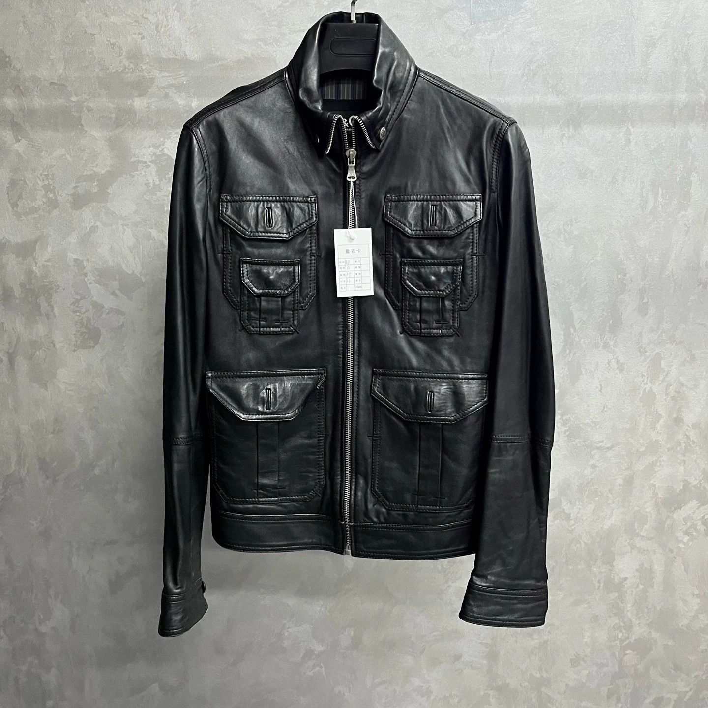 Dolce & Gabbana Dolce&Gabbana Black Multi-Pocket Leather Jacket Size US M / EU 48-50 / 2 - 1 Thumbnail