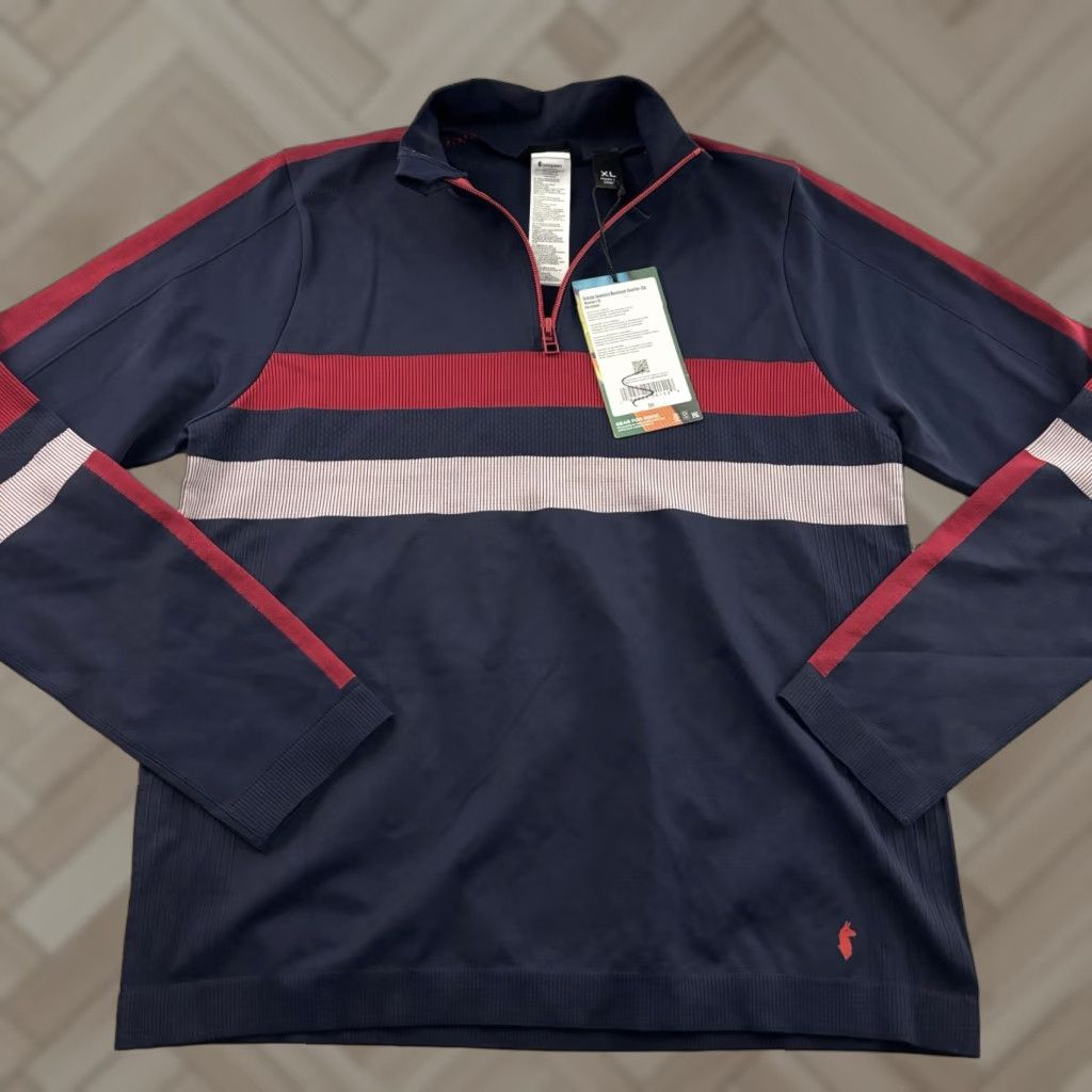 Cotopaxi VINTAGE Cotopaxi Debajo Seamless Baselayer 1/4 Zip Women's XL Ink Stripes 85 Shirt Womens XL Ink Stripes Cotopaxi Baselayer 1/4 Zip Blue 1990s? Size ONE SIZE - 1 Thumbnail