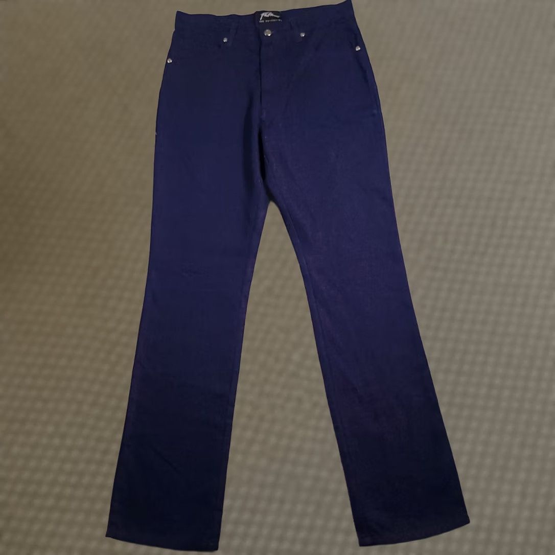 Fubu FUBU The Collection Jeans Women's 14 Blue Glitter Bootcut Mid-Rise 31X33 Size 36" / US 14 / IT 50 - 1 Thumbnail