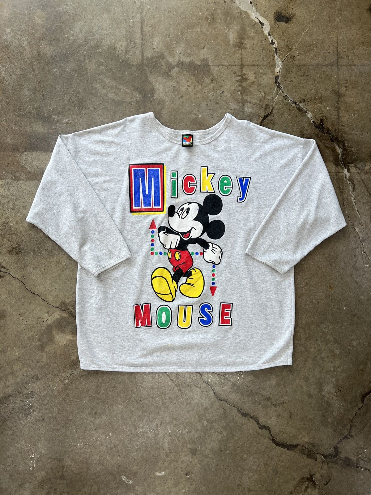 Disney × Vintage Vintage 90s Mickey Mouse Disney Quarter Sleeve Shirt 2XL Size US XXL / EU 58 / 5 - 2 Thumbnail