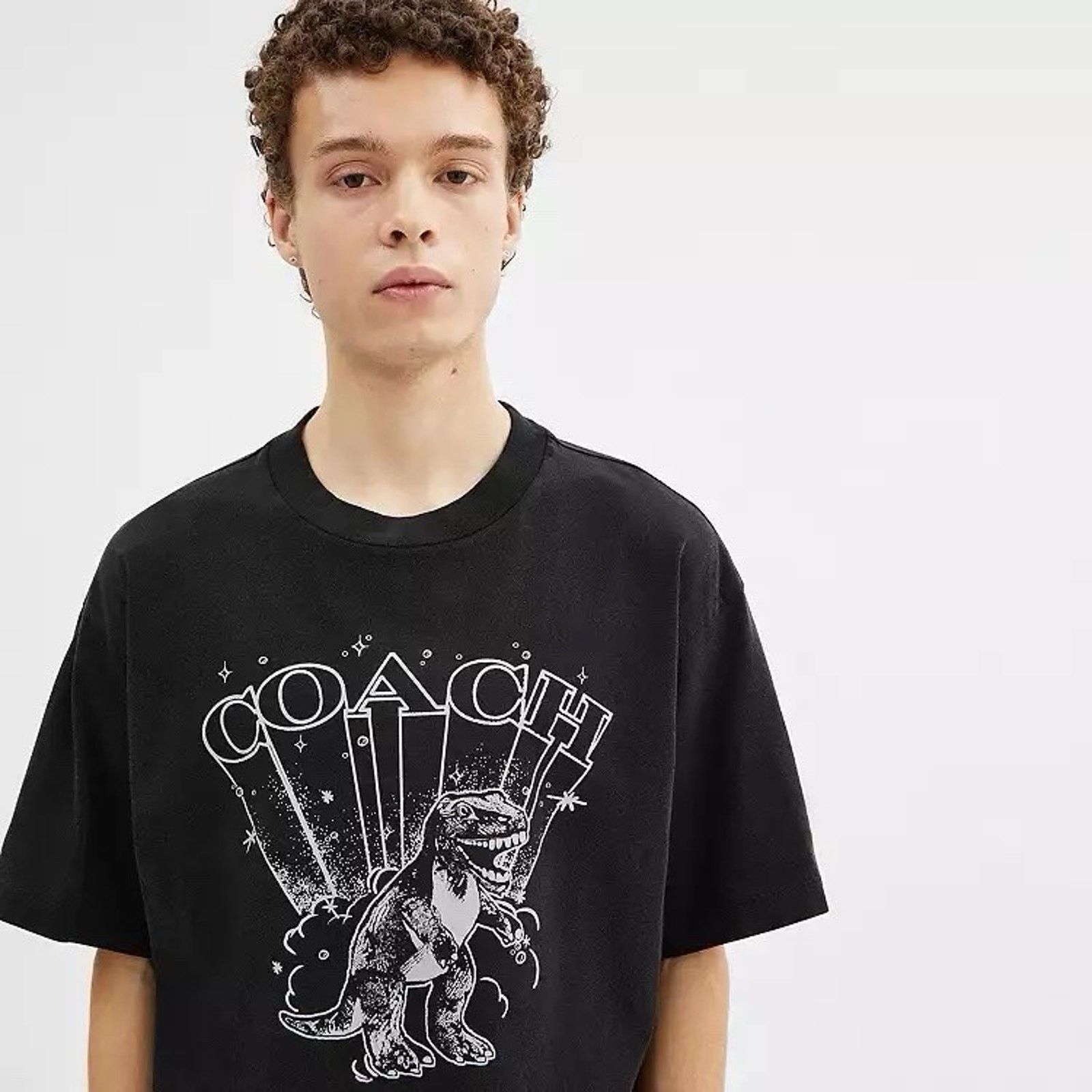 Coach NWT COACH Men T-Rex Relaxed T-Shirt Black CY573 large Size US L / EU 52-54 / 3 - 9 Thumbnail