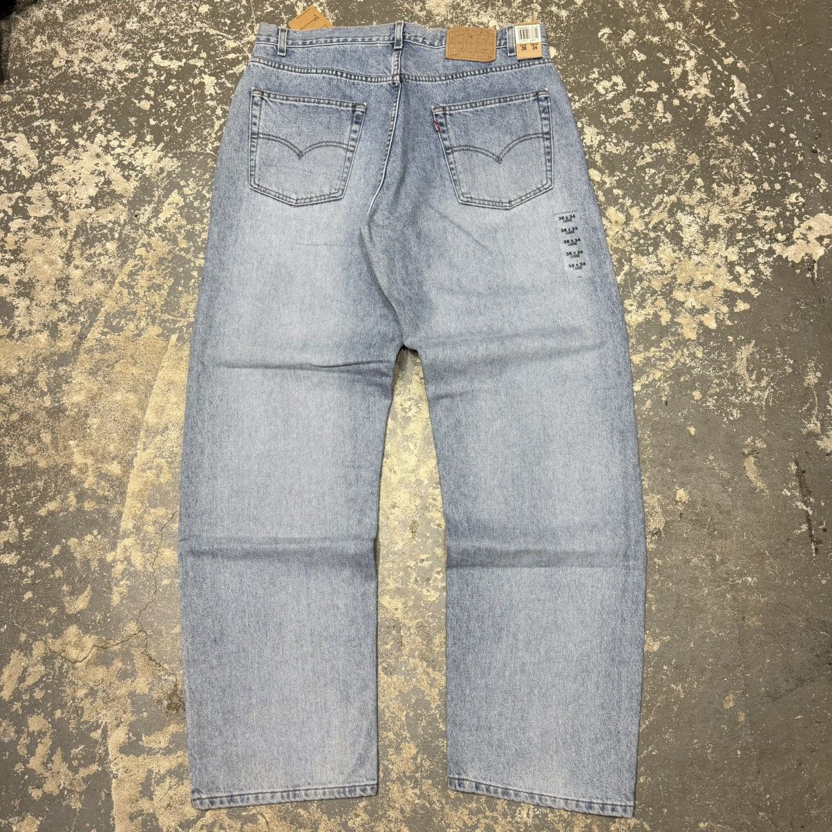 Levi's Vintage Levi’s 569 Loose Baggy Blue Light Wash Denim Jeans Size US 37 - 1 Thumbnail