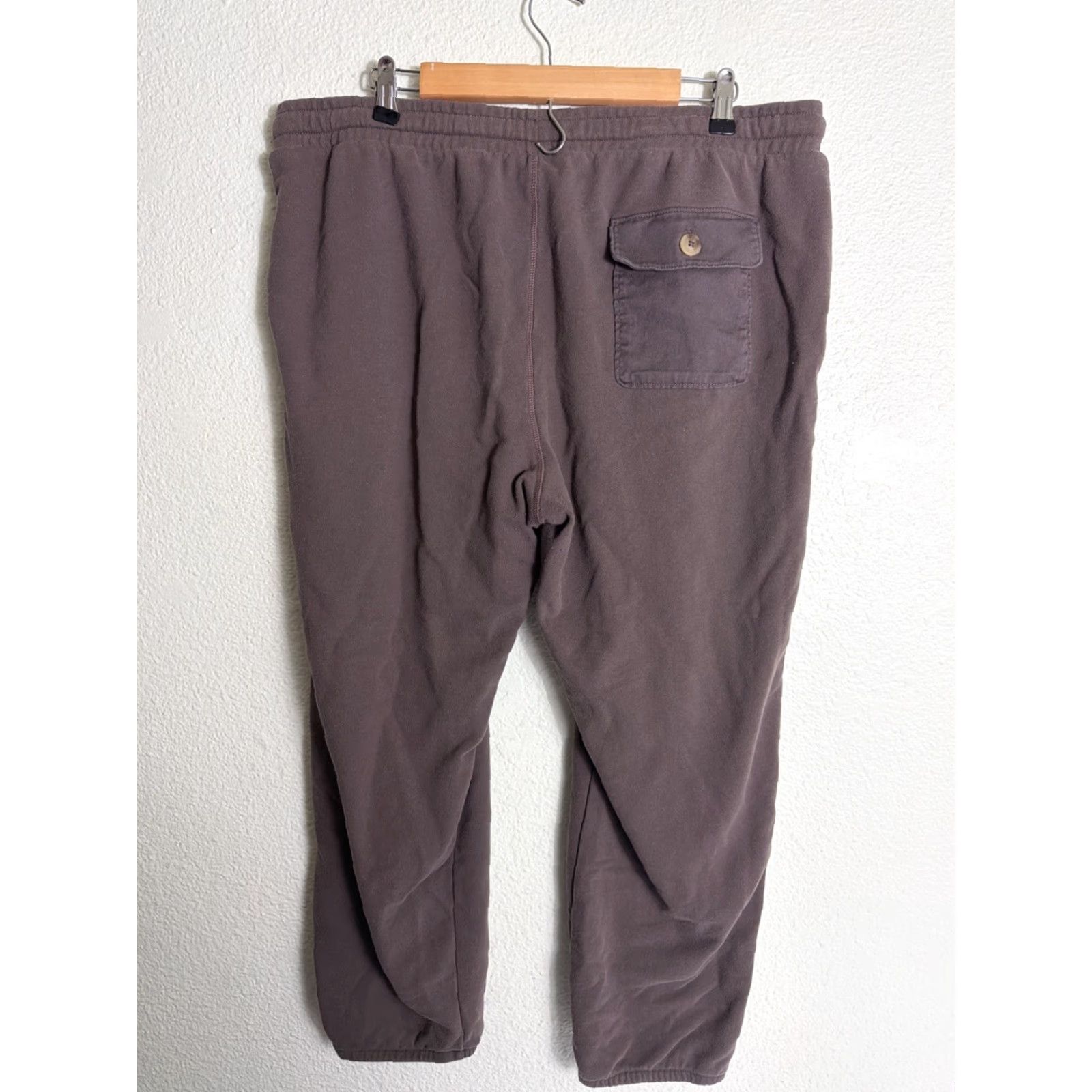 American Eagle Outfitters American Eagle Sweatpants XL Brown Drawstring 38x27 Cotton Polyester Blend Activewear Pants Mens Size US 36 / EU 52 - 6 Thumbnail