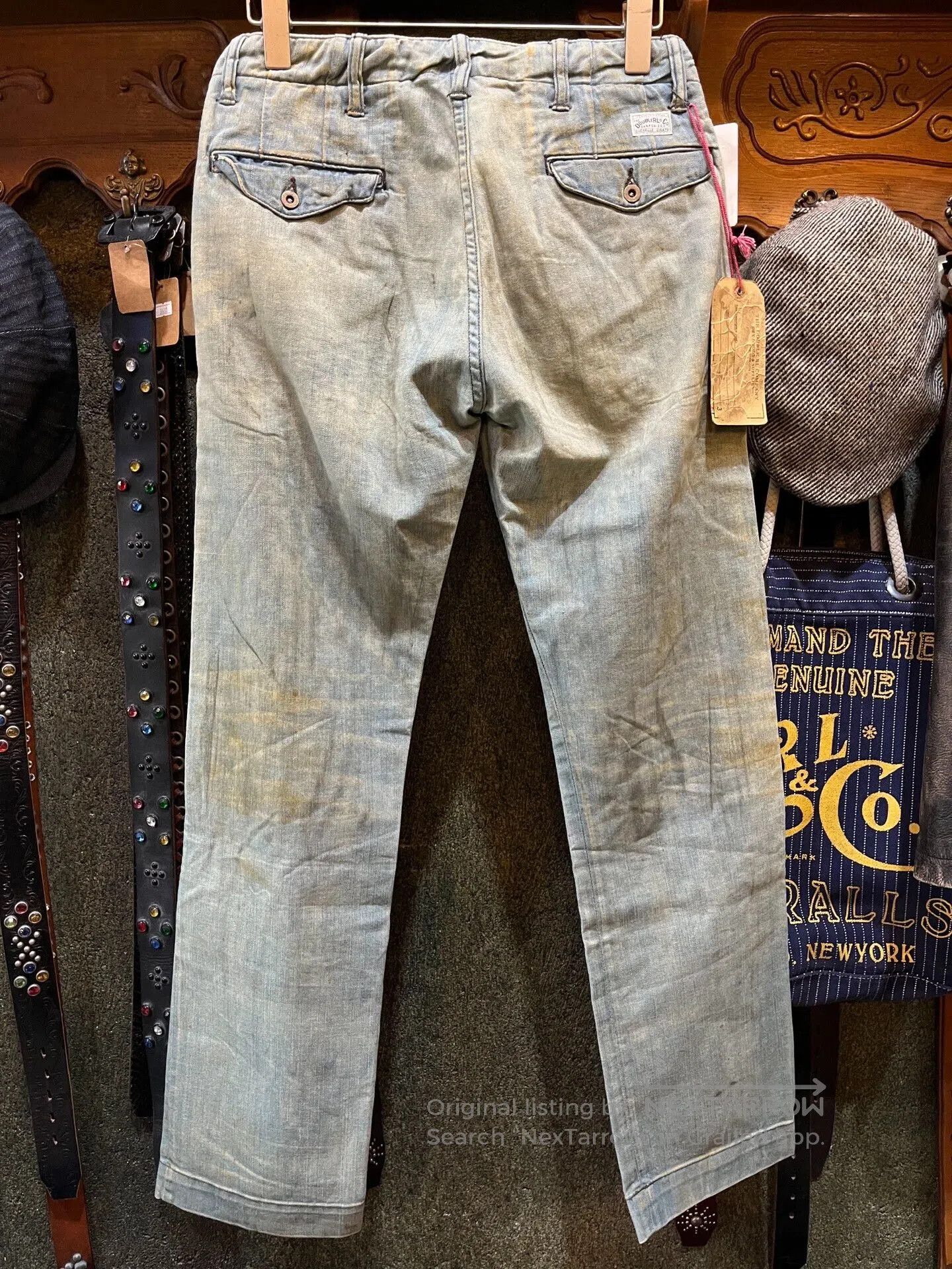RRL Ralph Lauren limited edition officer denim chino pants. Size US 30 / EU 46 - 2 Thumbnail
