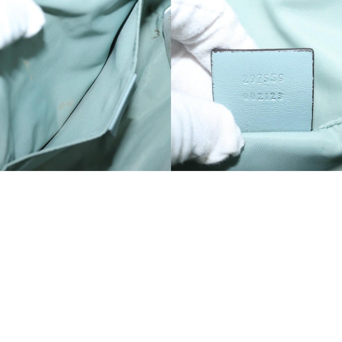 Gucci GUCCI GG Implementation Shoulder Bag Light Blue Size ONE SIZE - 12 Thumbnail