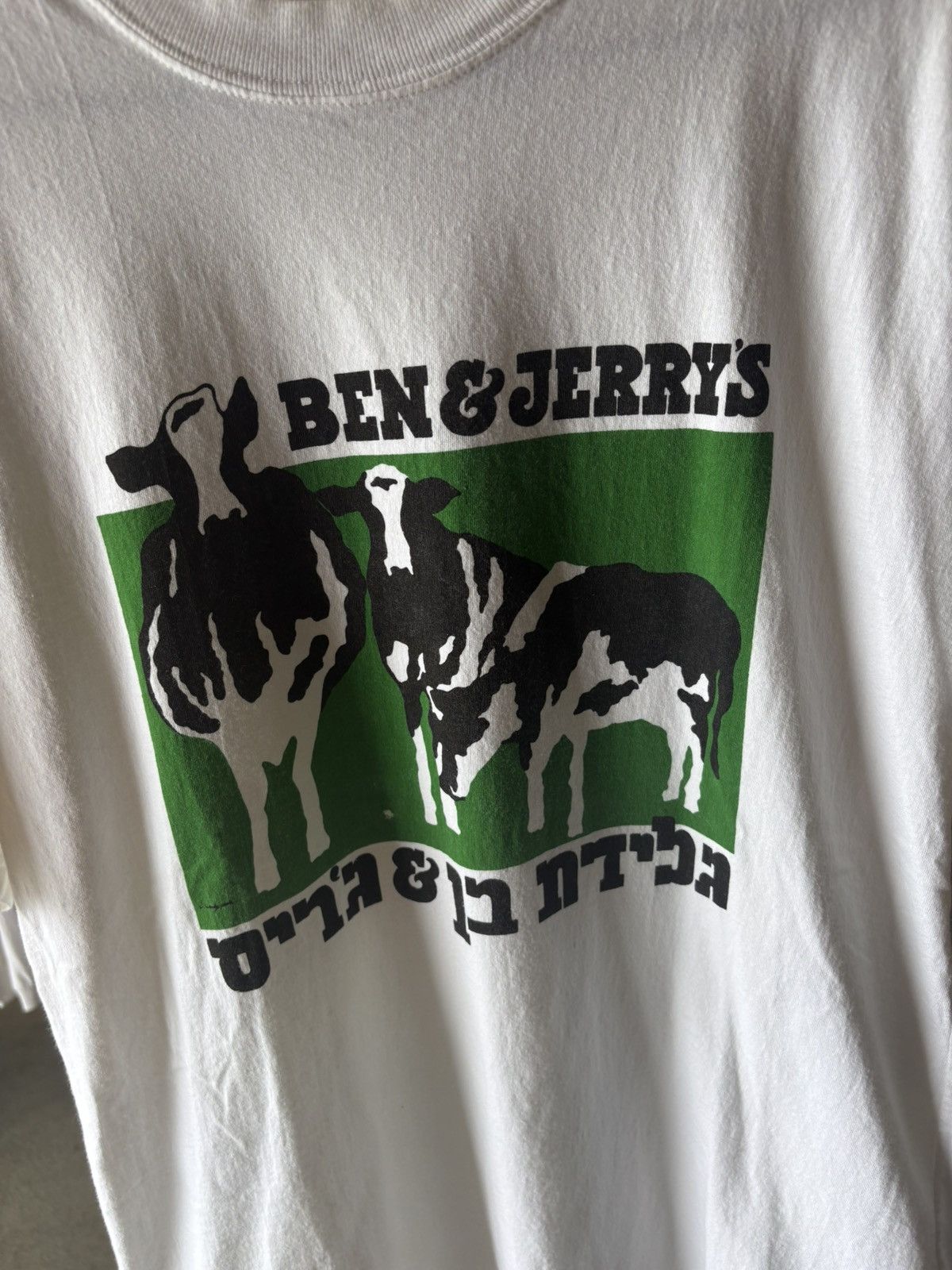 Vintage 1990’s Ben and Jerry’s Israel Finest T-Shirt Size US XL / EU 56 / 4 - 2 Thumbnail