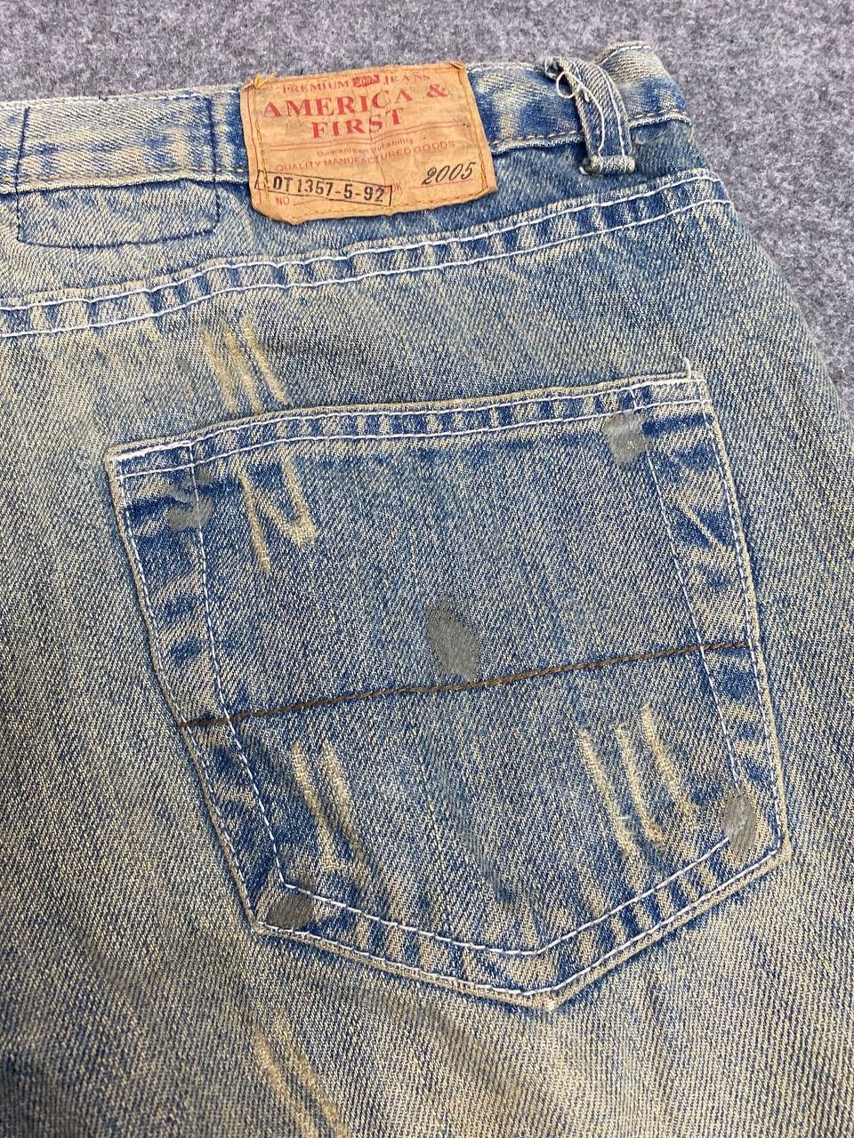 American Apparel america and first distressed denim nice design Size US 34 / EU 50 - 7 Thumbnail