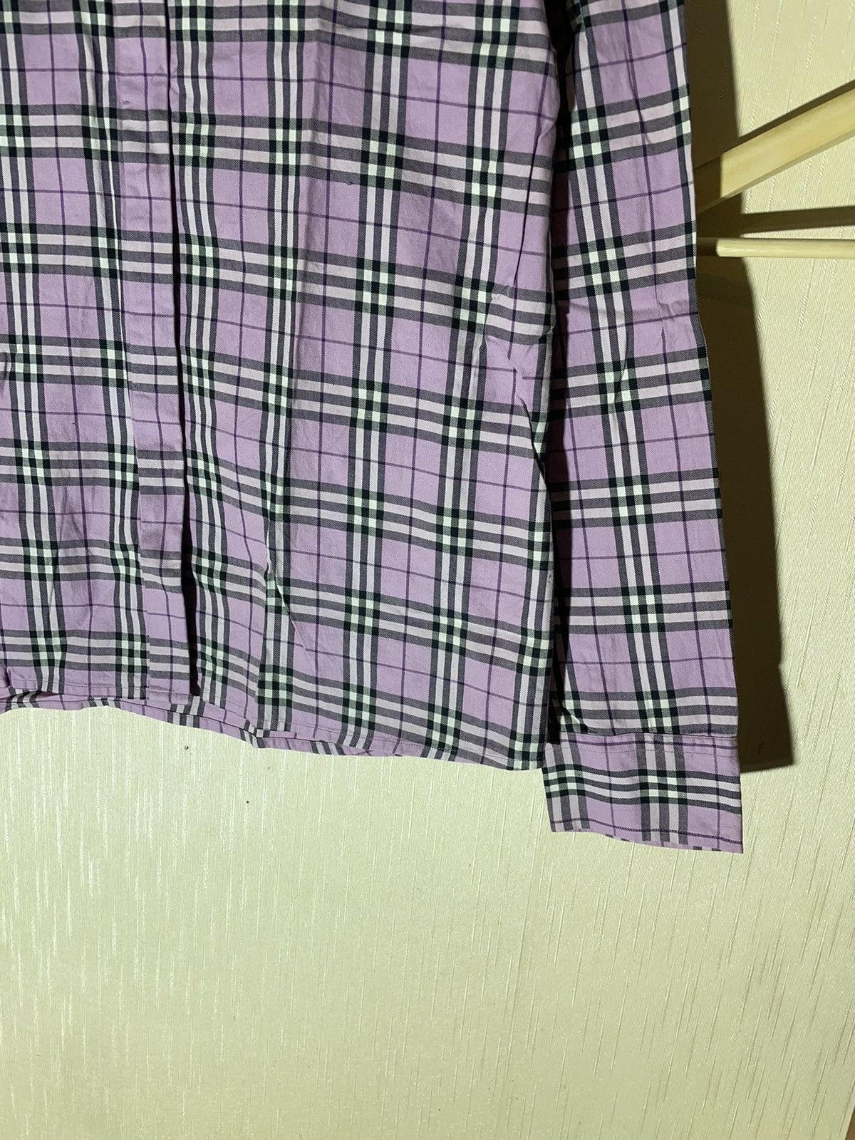 Burberry × Vintage Burberry London Nova check vintage streetwear shirt Size L / US 10 / IT 46 - 4 Thumbnail