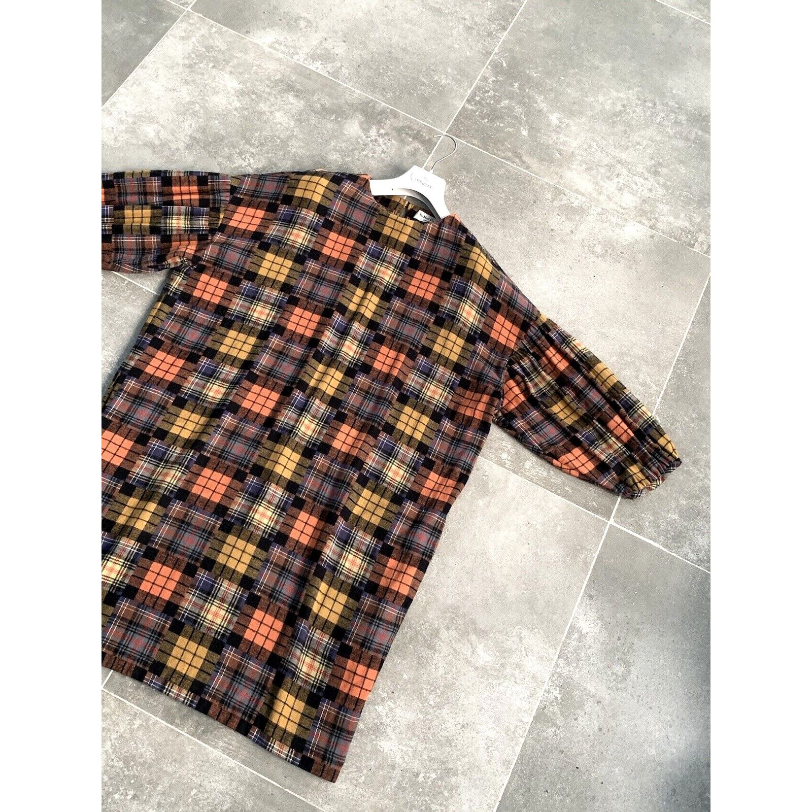 Designer × YMC OVERSIZED Womens YMC Ballon Sleeves Checked Dress Tunic SZ M Size M / US 6-8 / IT 42-44 - 5 Thumbnail