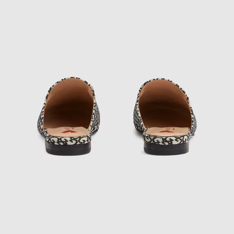Gucci o1s1wg110125 Princetown Slippers Mules in Ivory/Black Size US 6.5 / IT 36.5 - 3 Thumbnail