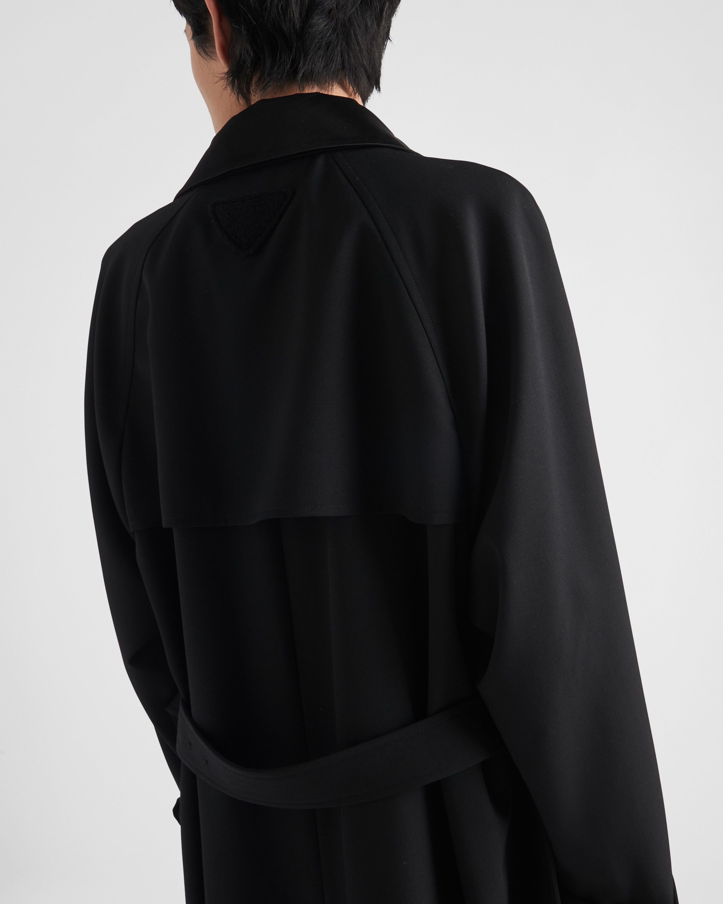 Prada o1bcso1str1025 Garbadine Wool Coat in Navy Size US M / EU 48-50 / 2 - 4 Thumbnail