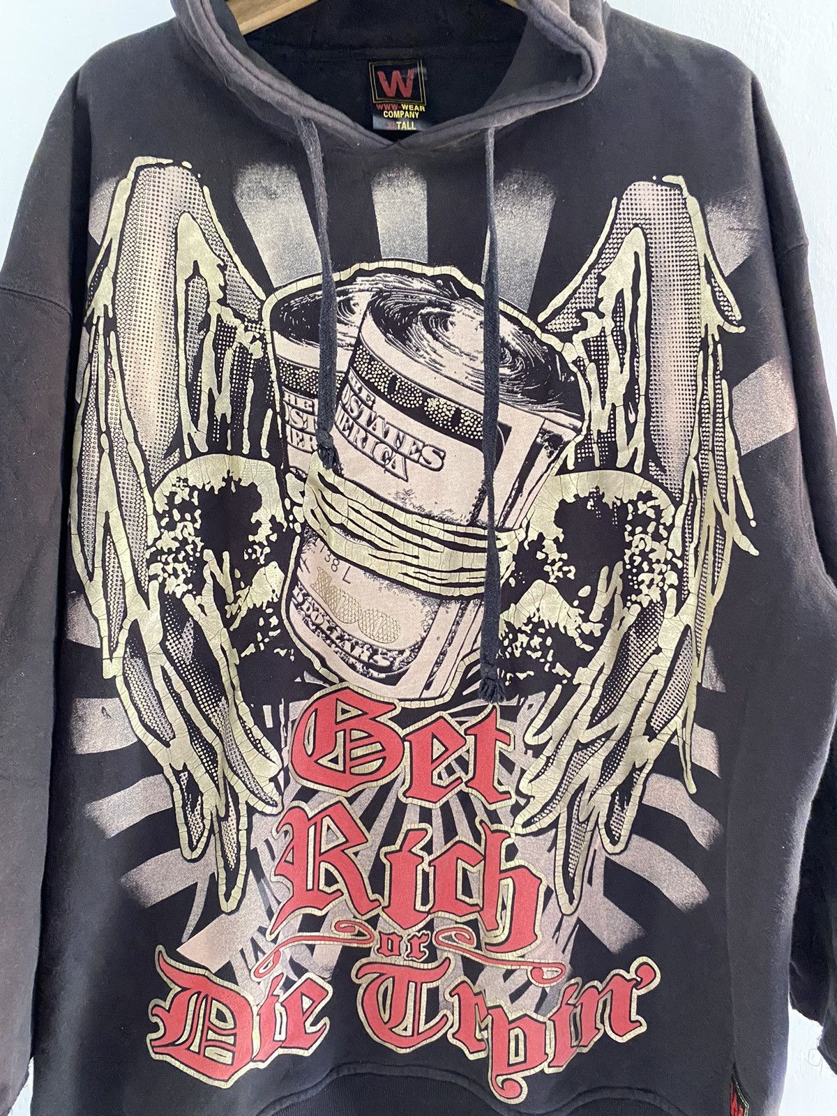 Rap Tees × Vintage Wear company big print oversized hoodie Size US XXL / EU 58 / 5 - 2 Thumbnail