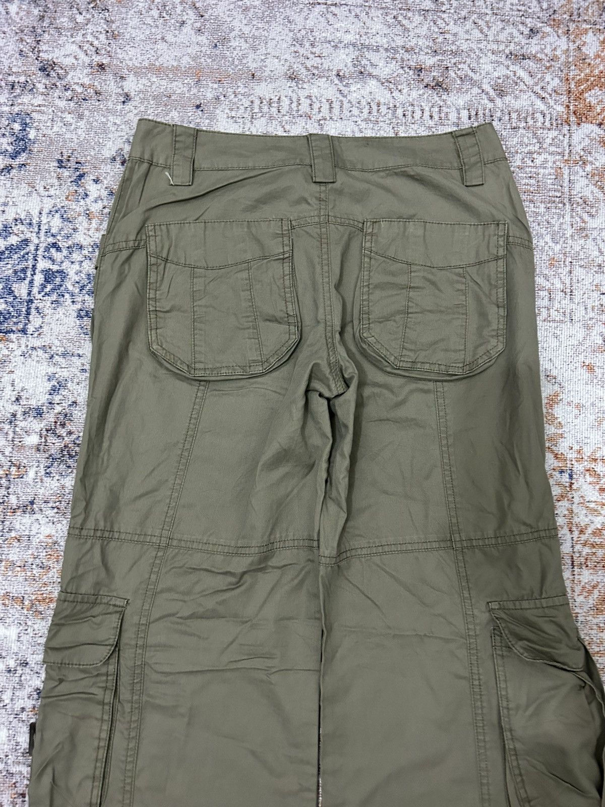 Le Grande Bleu (L.G.B.) Japanese Army Cargo Flare Pants Goa style Size US 28 / EU 44 - 9 Thumbnail