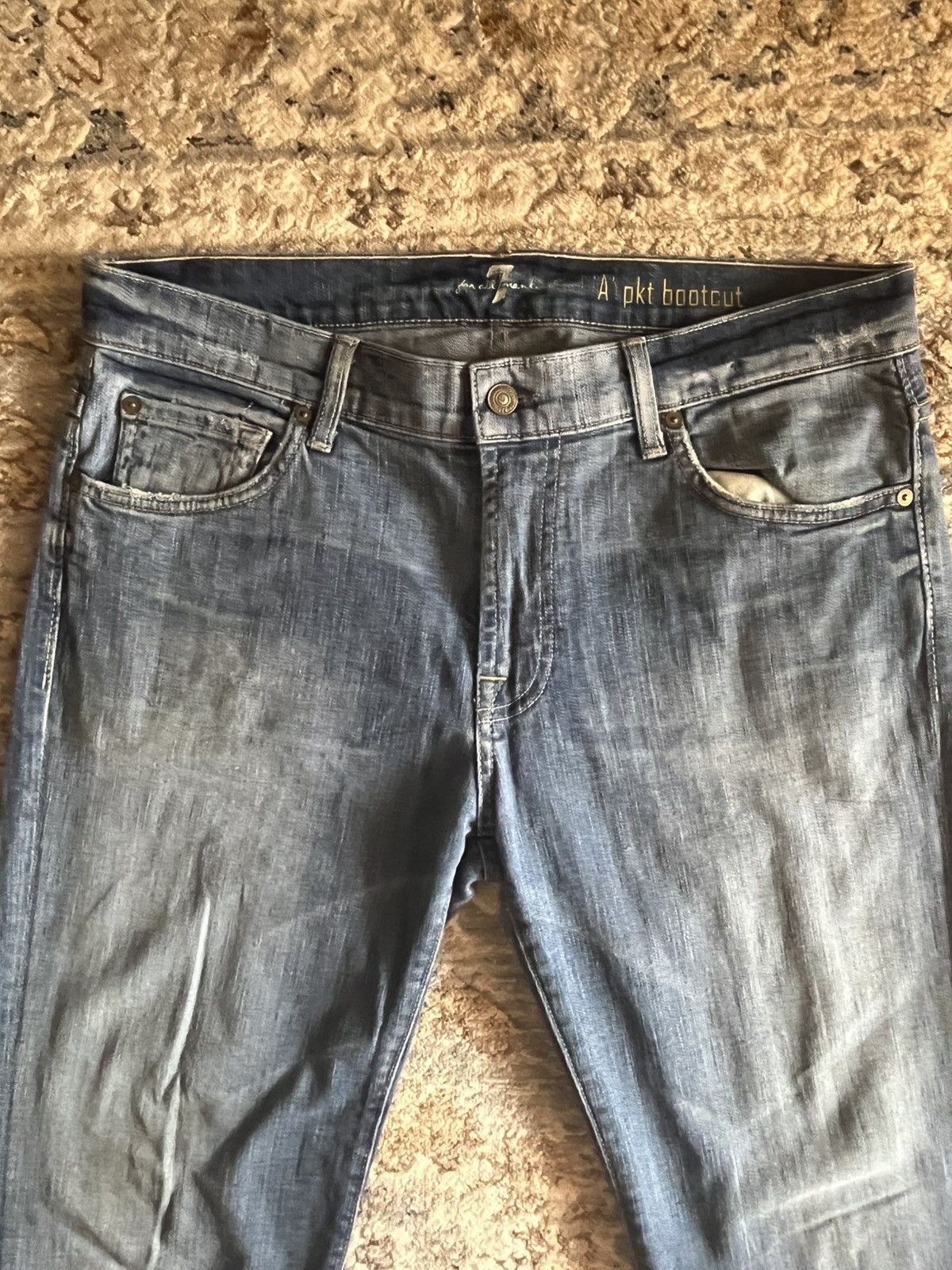 7 For All Mankind 7 For All ManKind BootCut Flair Jeans 36x32 Size US 36 / EU 52 - 2 Thumbnail