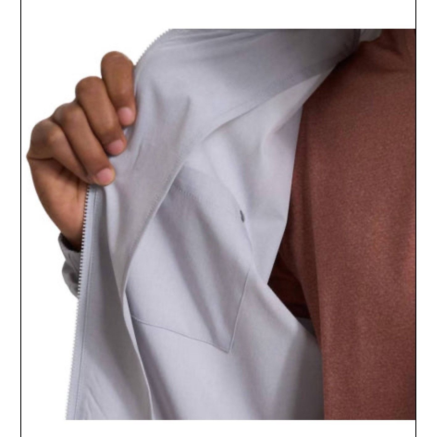 Vuori Vuori Mens Venture Track Jacket Light Gray Full Zip Lightwei Size US XL / EU 56 / 4 - 3 Thumbnail