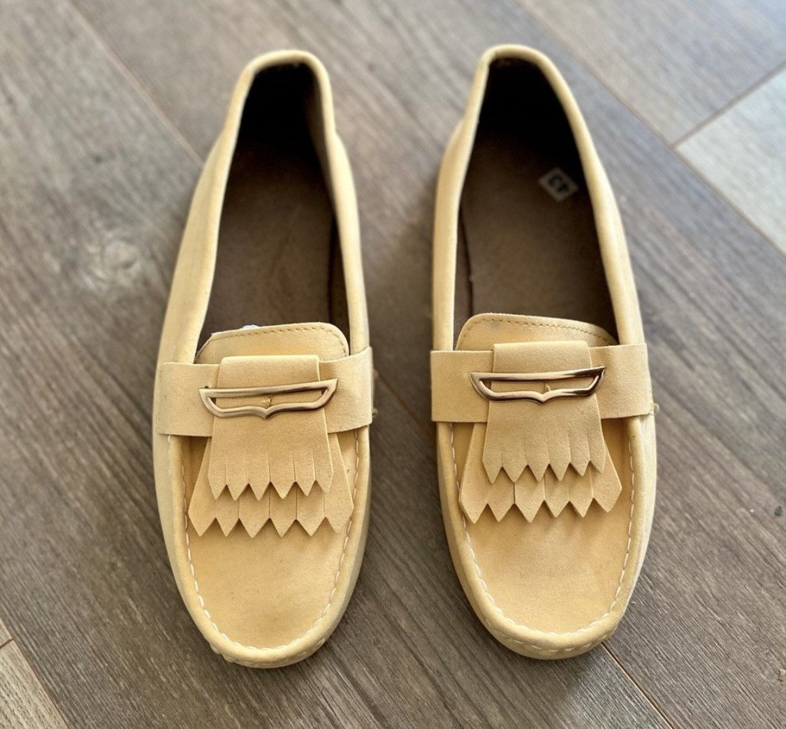 Other YELLOW SUEDE LOAFERS FLATS SLIPON SHOES Size US 11 / IT 41 - 1 Thumbnail