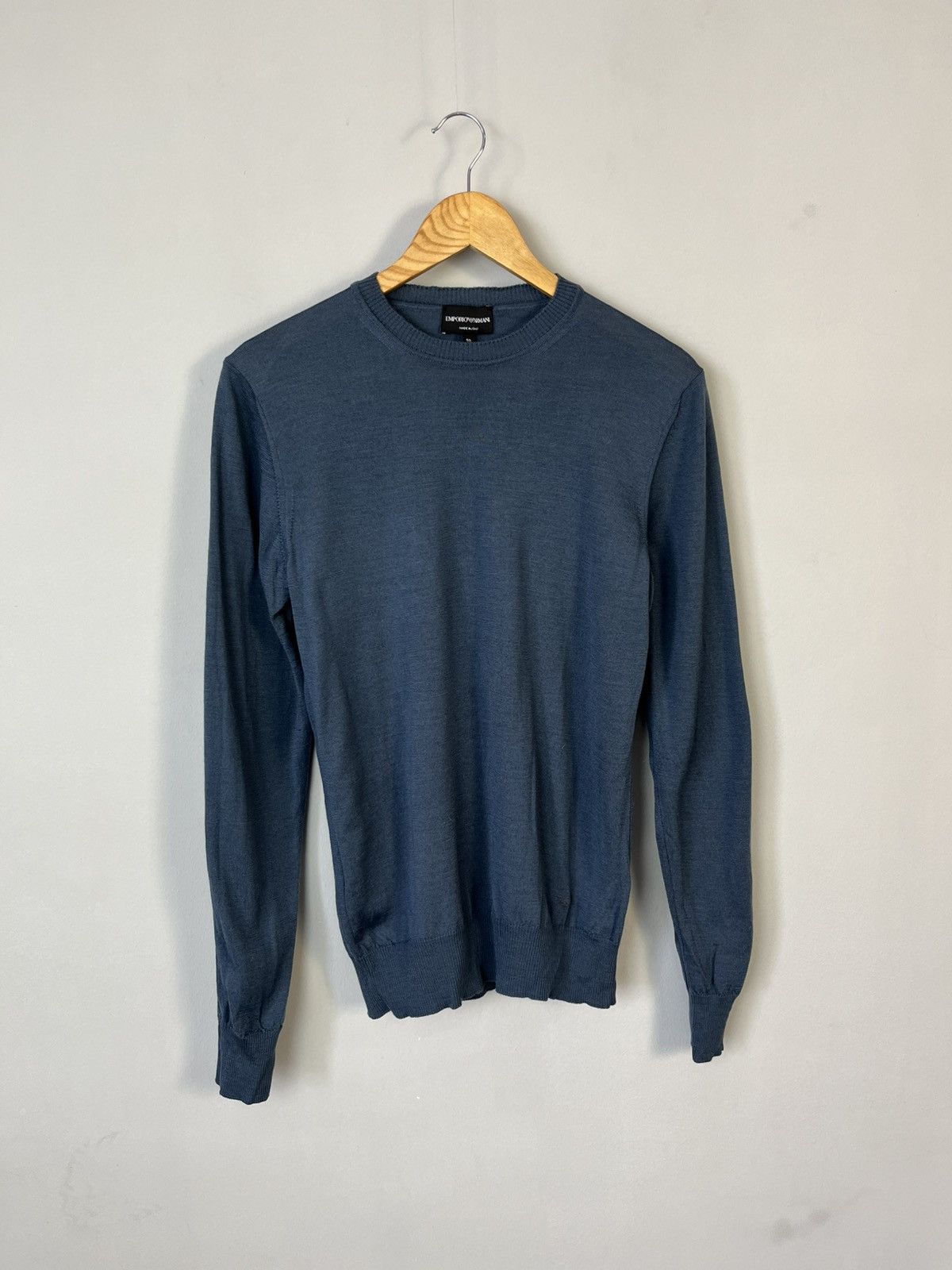 Emporio Armani Emporio Armani Luxury Wool Jumper Sweater Made in Italy Size US M / EU 48-50 / 2 - 1 Thumbnail