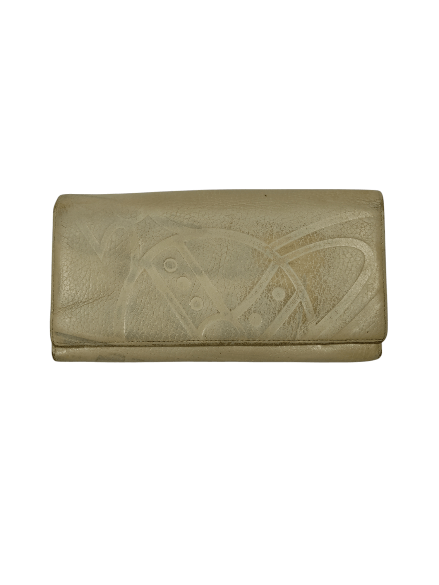 Vivienne Westwood Vintage Vivienne Westwood London Leather Beige Orb Wallet Size ONE SIZE - 1 Thumbnail
