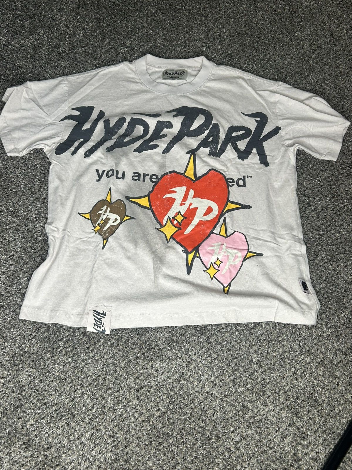 Hyde Park Goods Faded Hearts O/W Tee Size US M / EU 48-50 / 2 - 1 Thumbnail