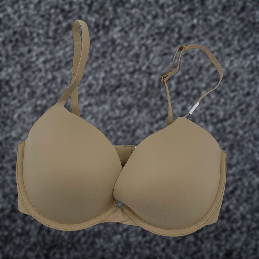 Calvin Klein Calvin Klein Bra Womens 32D Beige Push Up Plunge Underwire Memory Foam Molded Padded Size ONE SIZE - 1 Thumbnail