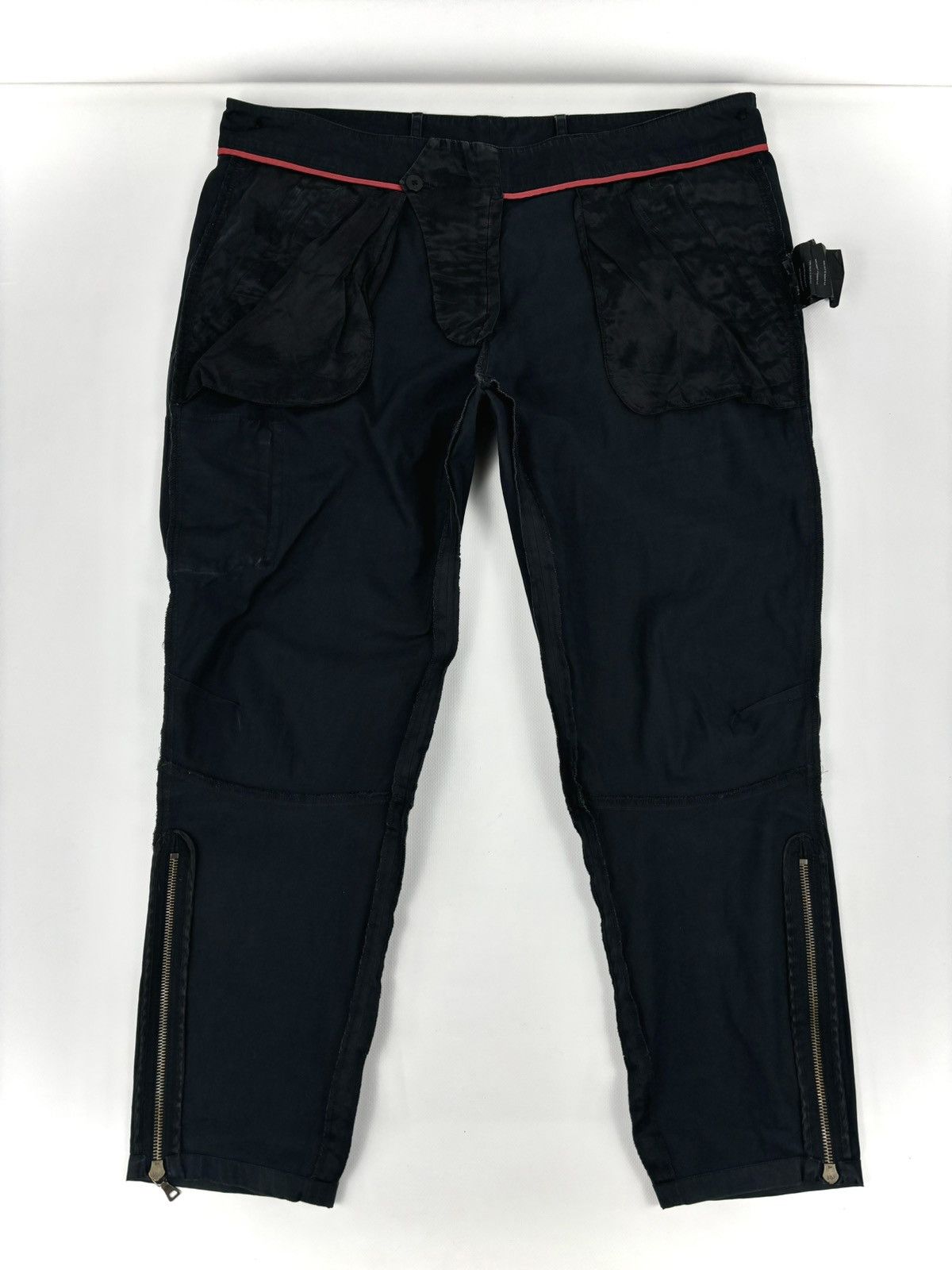 Prada Men's 00’s Linea Rossa Biker Cargo Zip Multipocket Pants Trousers Size US 36 / EU 52 - 9 Thumbnail