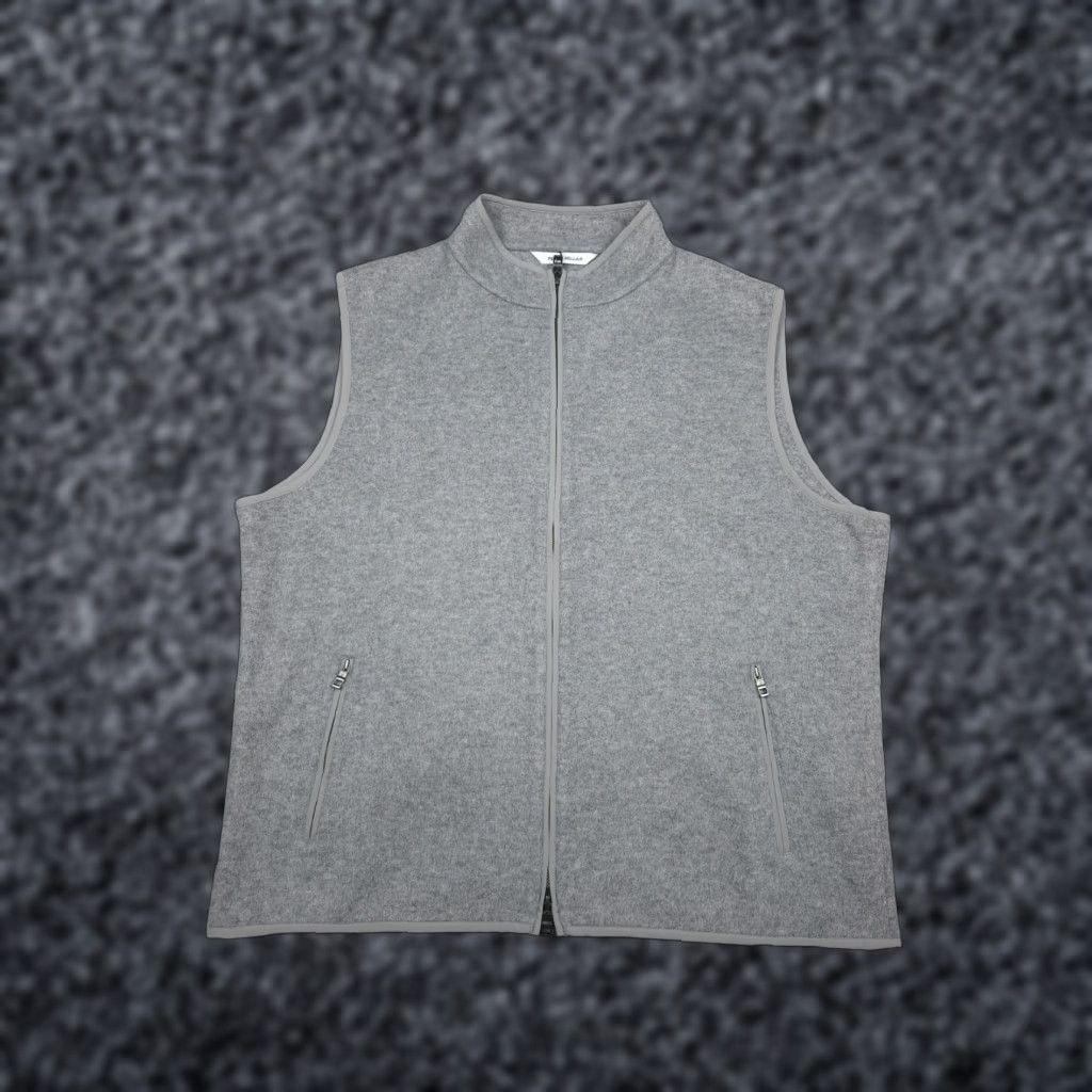 Peter Millar PETER MILLAR Crown Flex-Fleece Merino Wool Vest Men's XL Gray NWT MSRP Size US XL / EU 56 / 4 - 1 Thumbnail