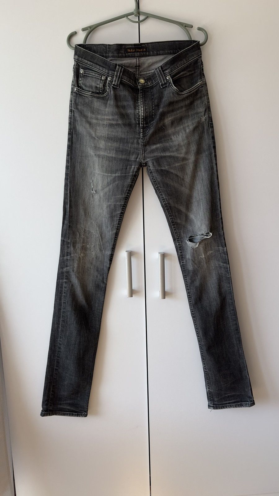 Nudie Jeans Nudie Jeans Made in Italy Distressed Faded Jeans Size US 34 / EU 50 - 2 Thumbnail