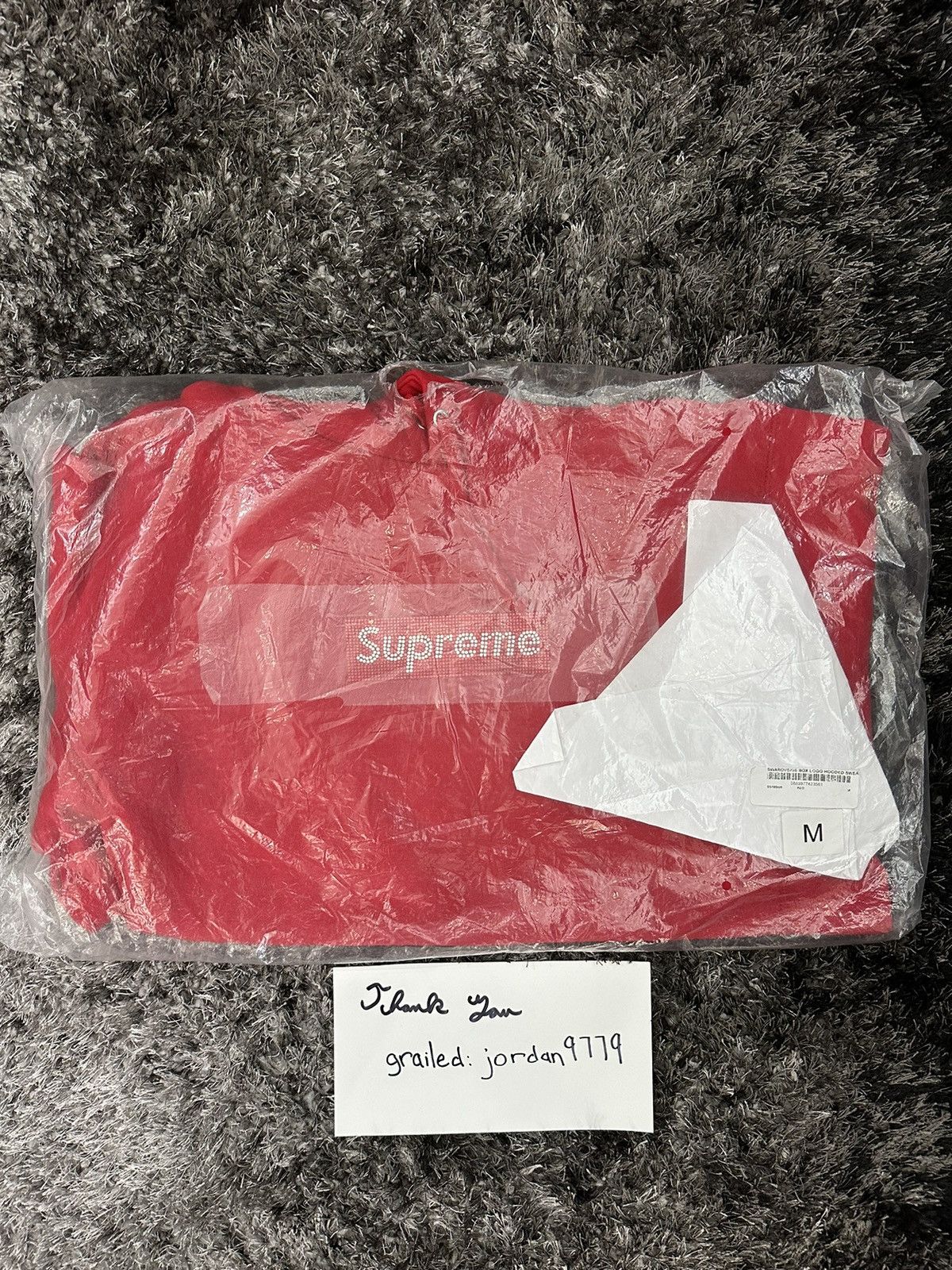 Supreme × Swarovski Supreme x Swarovski Box Logo Hoodie Red Size US M / EU 48-50 / 2 - 3 Thumbnail