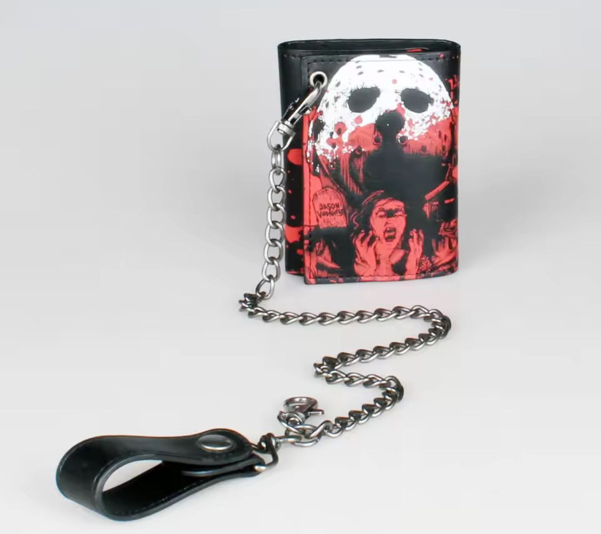 Other Man Short Wallet With Chain Horror Scary Scream Card Wallet Size ONE SIZE - 5 Thumbnail