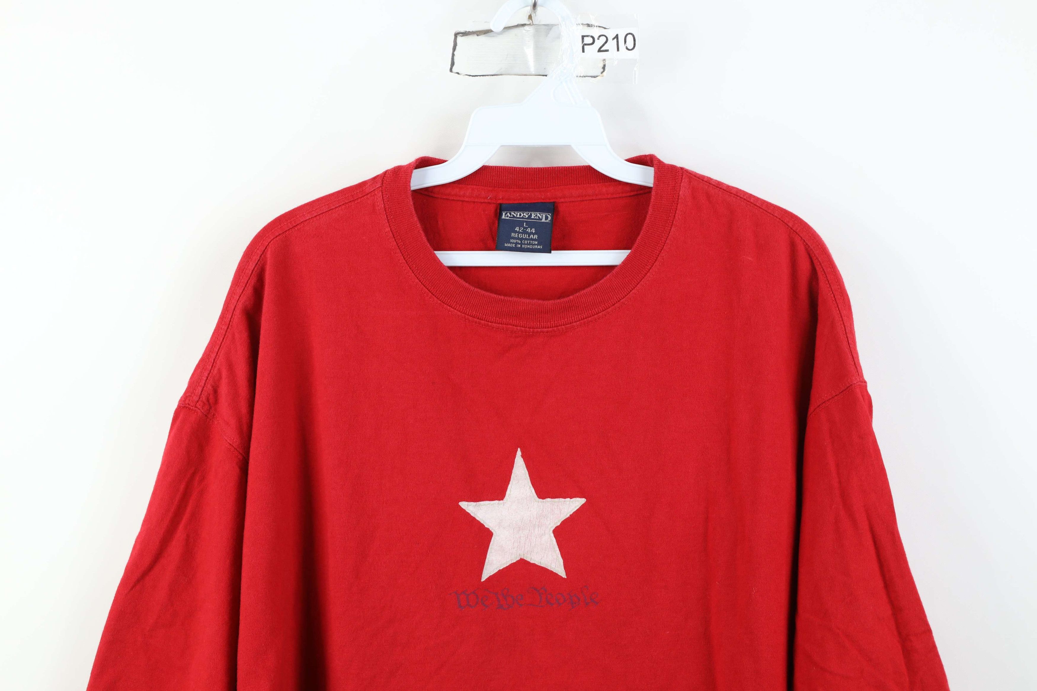 Lands' End Vintage 90s Lands End The People US Constitution T-Shirt Red Size US L / EU 52-54 / 3 - 2 Thumbnail