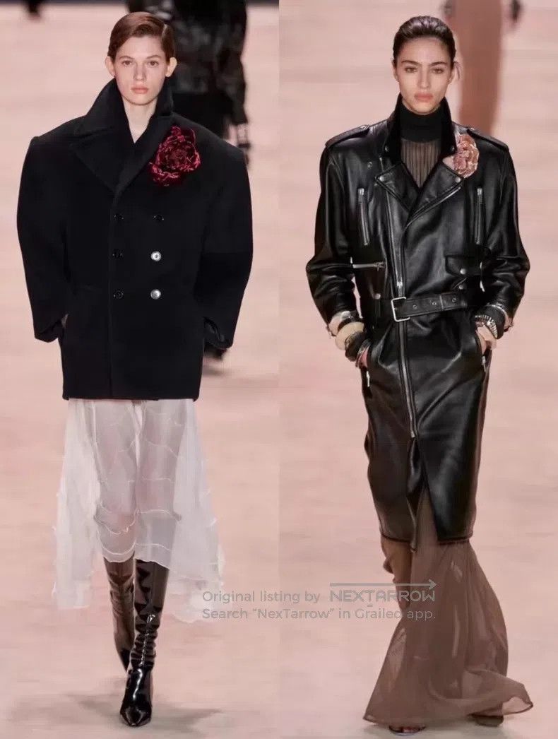 Saint Laurent Paris Saint Laurent Paris Double Breasted Dark Navy Wool Coat i Size XS / US 0-2 / IT 36-38 - 8 Thumbnail
