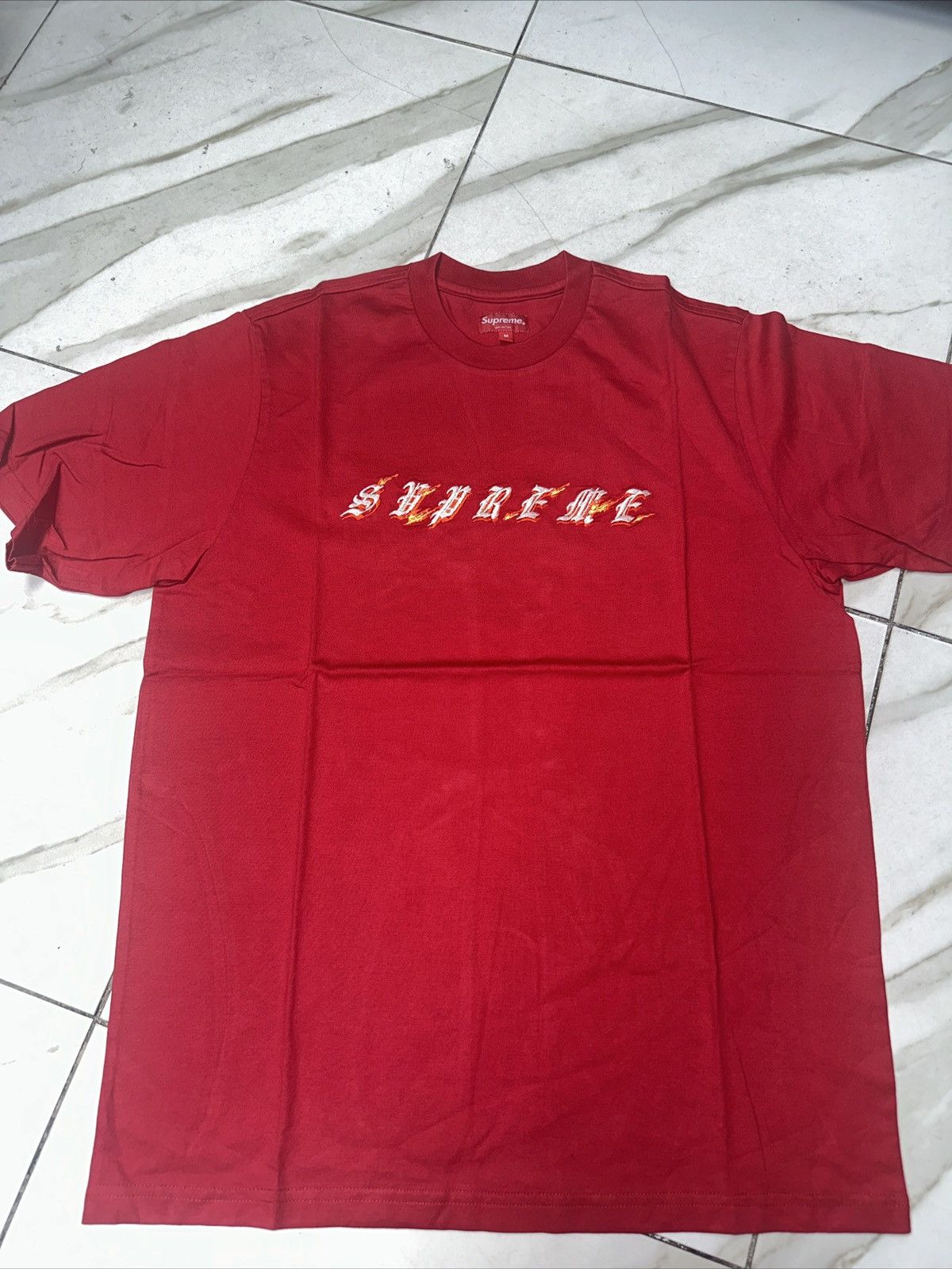 Supreme Supreme Flames S/S Top (SS22) Red Size US M / EU 48-50 / 2 - 3 Thumbnail