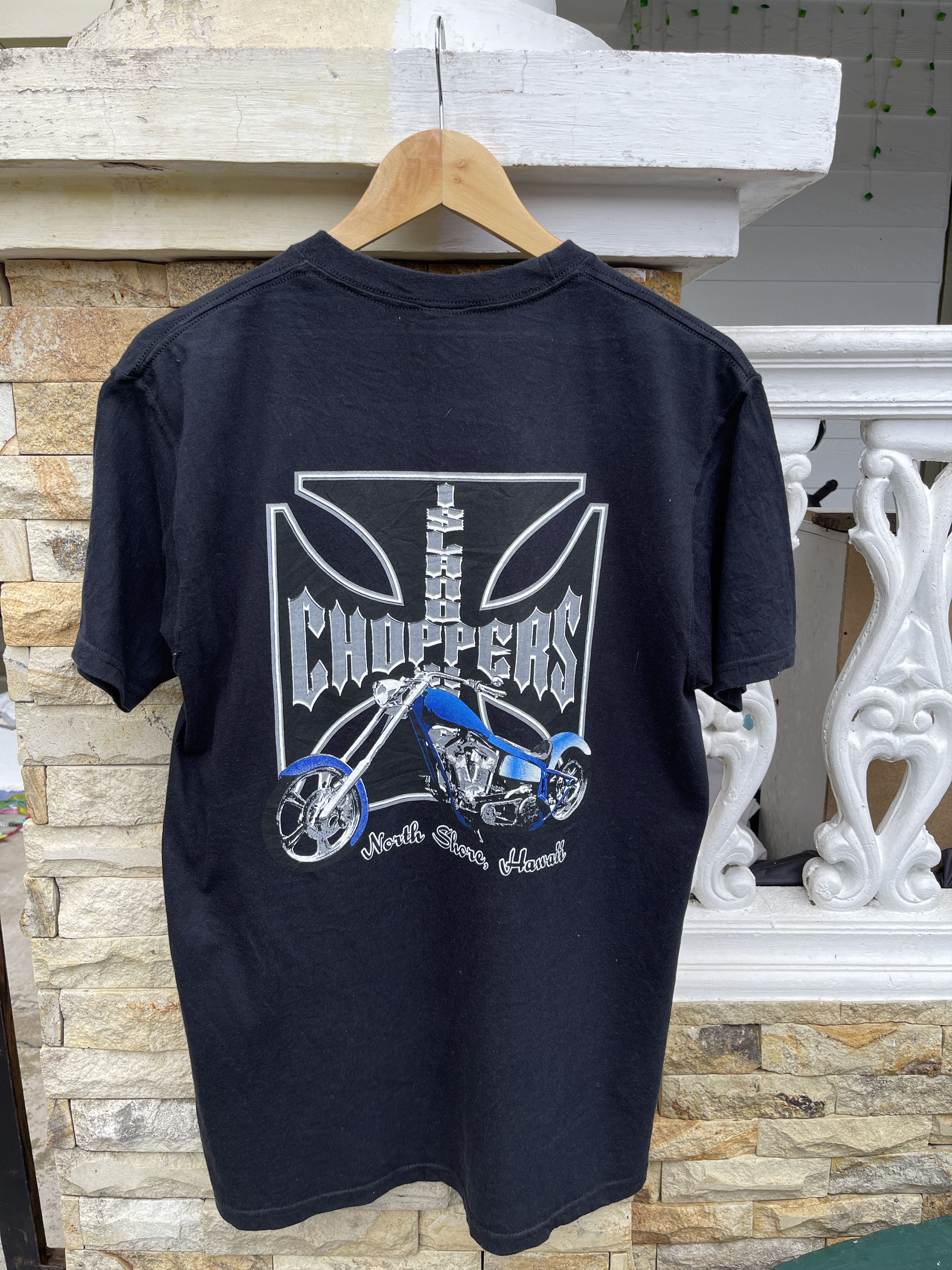Rare🔥Vintage Choppers Island Hawaii Black Tee