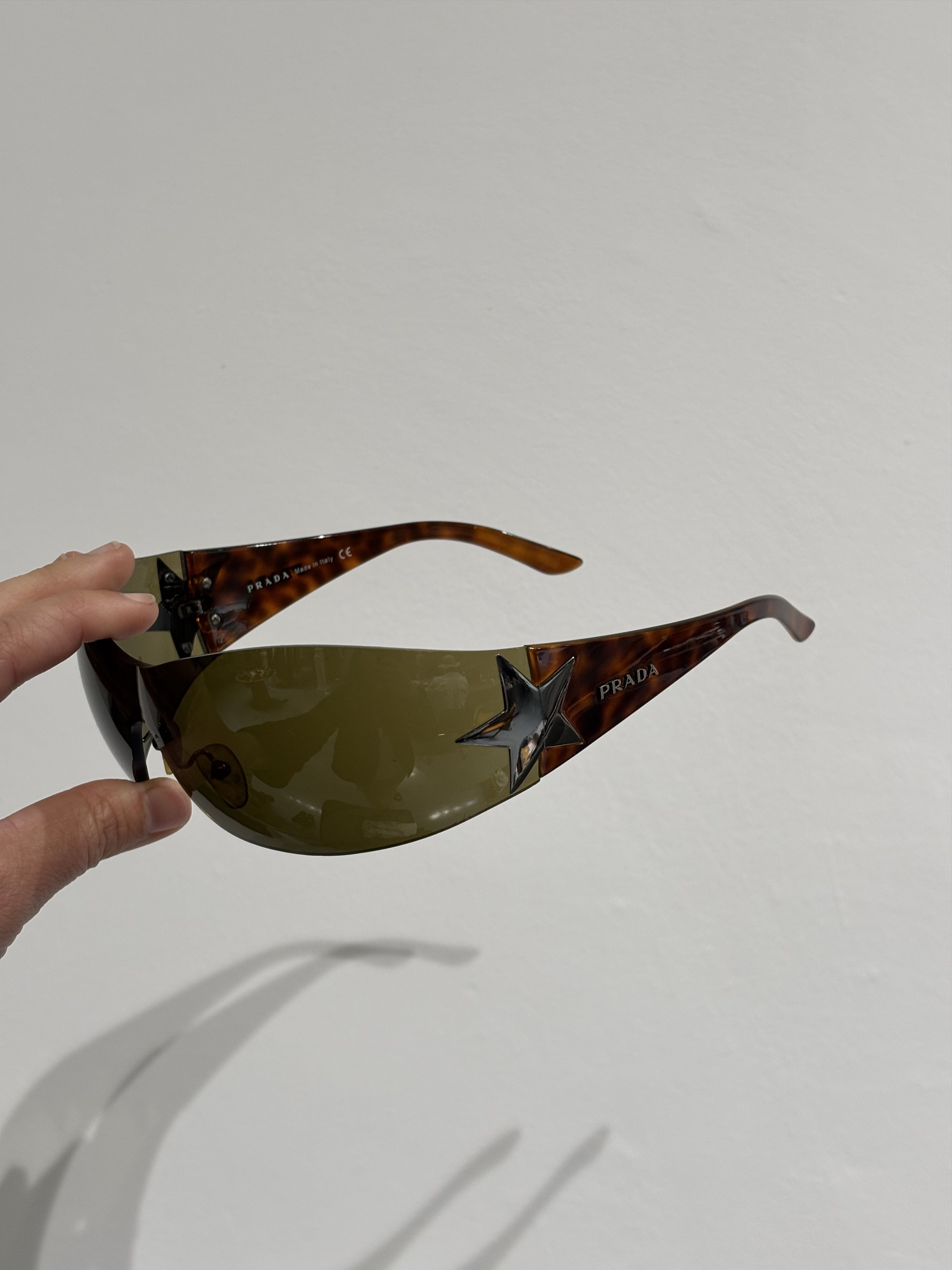 Prada PRADA Sunglasses Star Rimless Sport Flame Vintage Size ONE SIZE - 4 Thumbnail