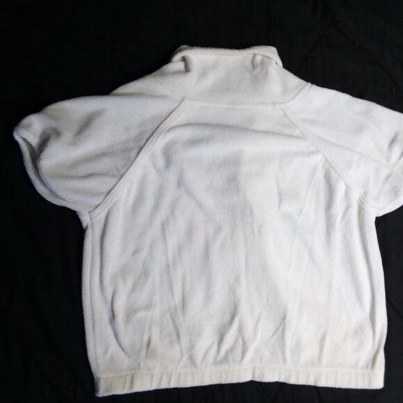 Other Vintage 60s Terry Cloth Zipper Shirt Top Short Sleeve Blouse Size M / US 6-8 / IT 42-44 - 6 Thumbnail