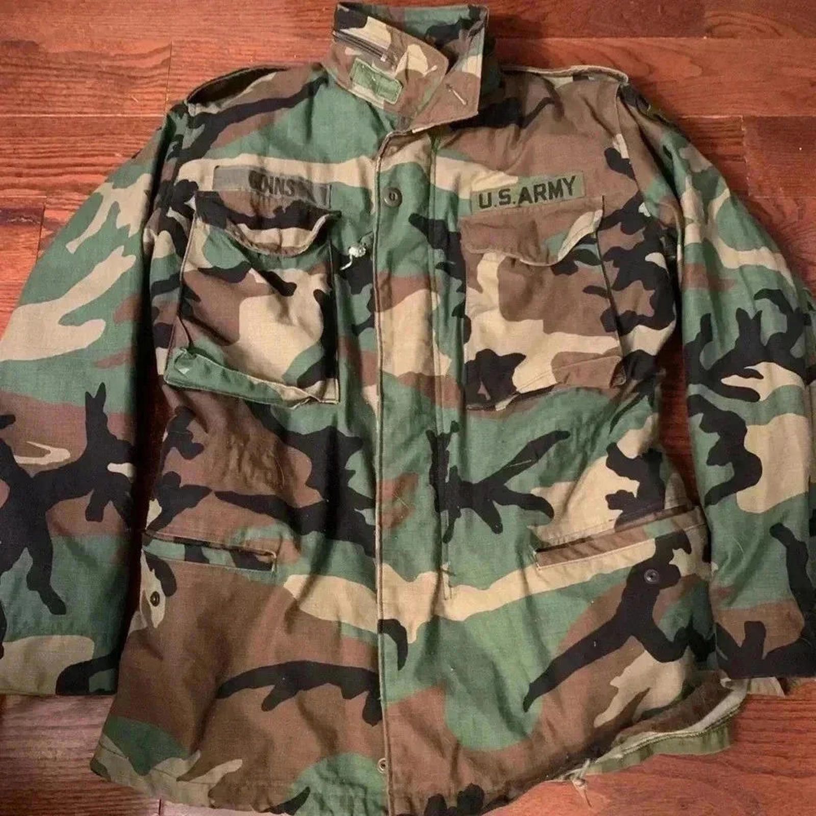 Designer Army jacket thick warm Size US S / EU 44-46 / 1 - 2 Thumbnail