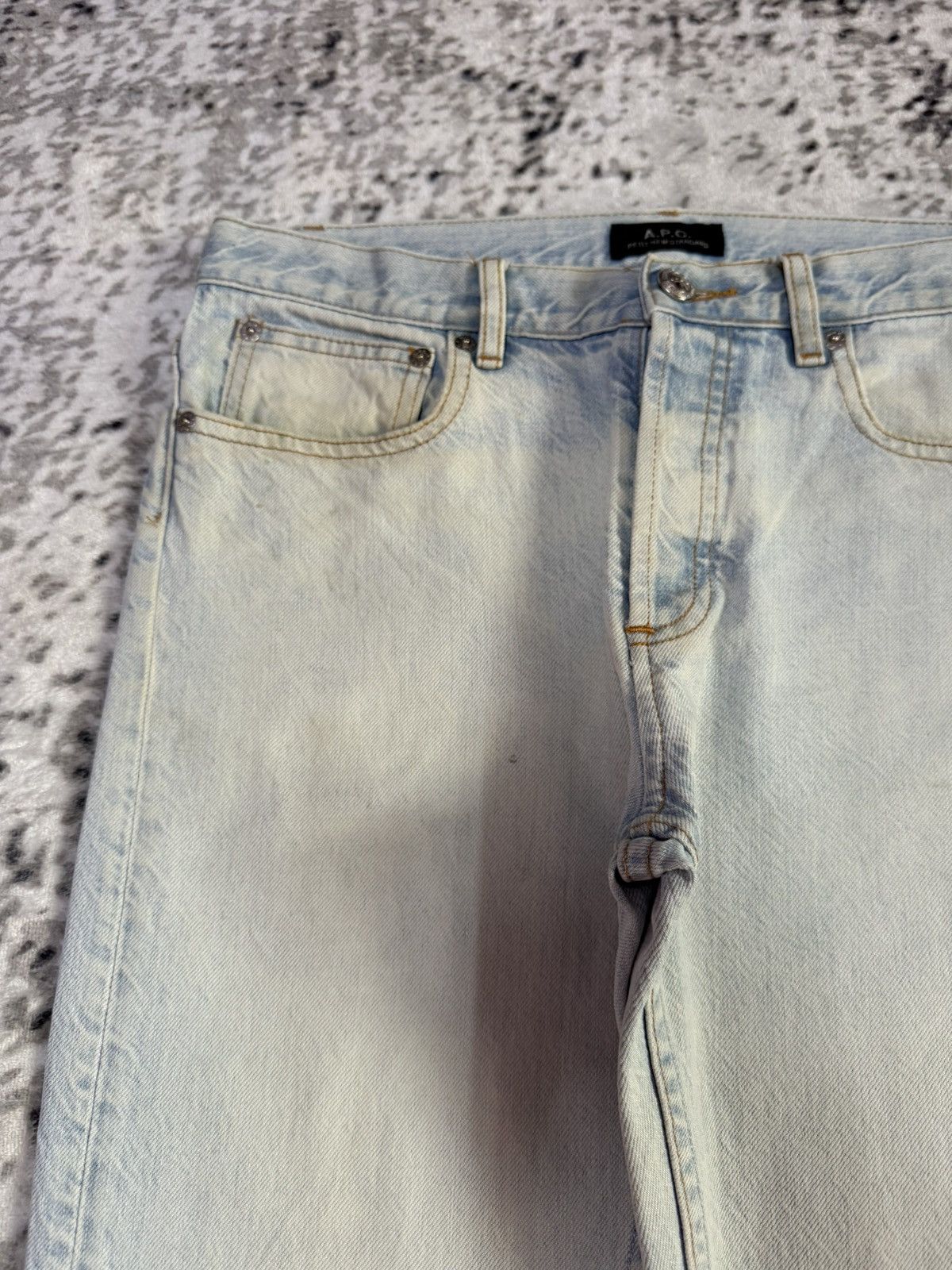 A.P.C. A.P.C Paris Petit New Standard Light Wash Slim Jeans Size US 30 / EU 46 - 7 Thumbnail