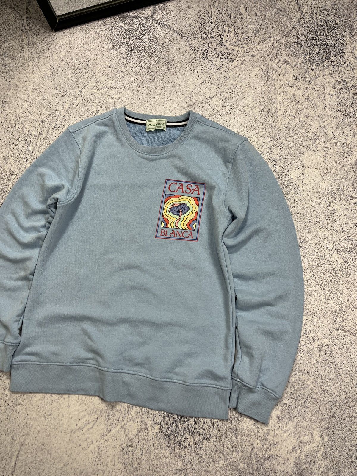 Casablanca Casablanca Big Logo Mushroom Mind Vibrations Blue Sweatshirt Size US S / EU 44-46 / 1 - 4 Thumbnail