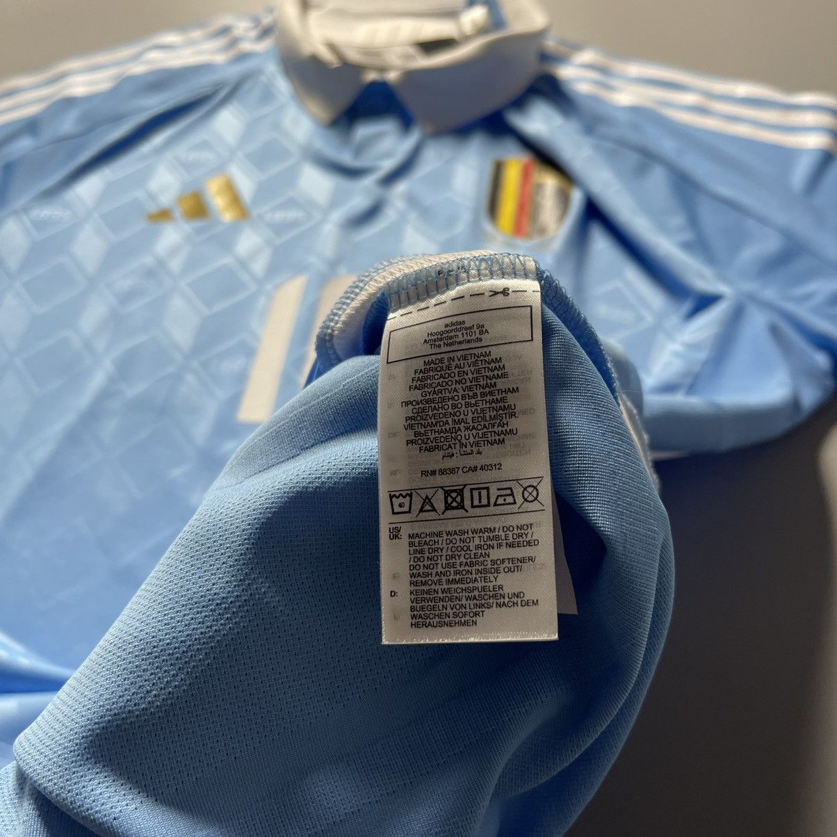 Adidas × Vintage NWT BELGIUM ADIDAS 2024 EURO FOOTBALL AWAY JERSEY #10 TINTIN Size US XXL / EU 58 / 5 - 15 Thumbnail