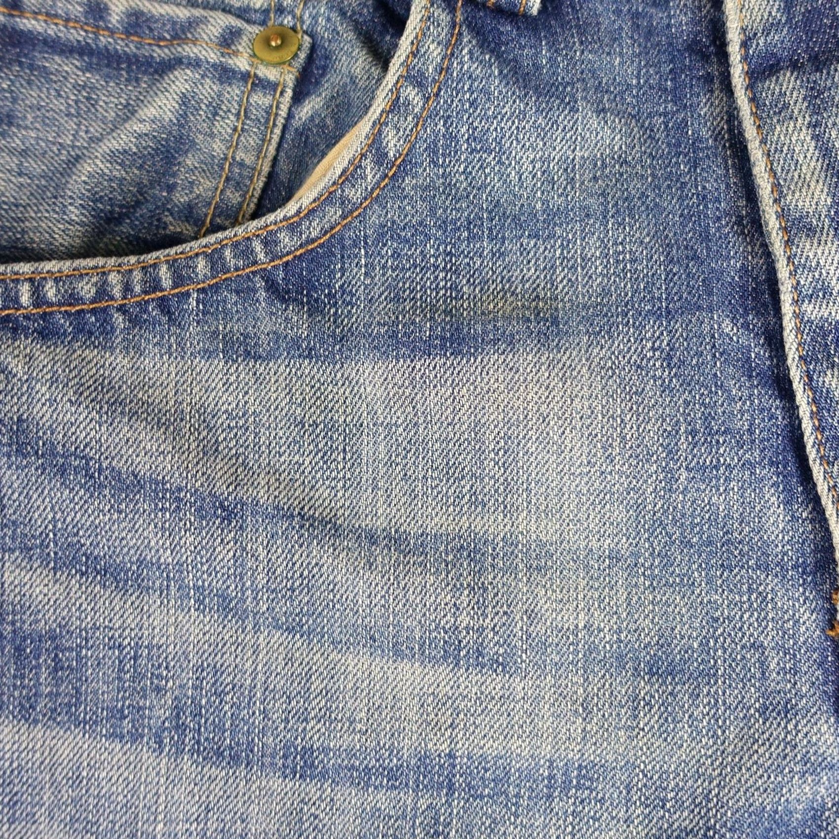 Rag & Bone rag & bone RB 15X Jeans Slim Straight Mens 28x33 Blue Medium Wash Distressed Vintage-Inspired Pockets 5-Pocket Denim Cotton M1551K165 Size US 28 / EU 44 - 4 Thumbnail