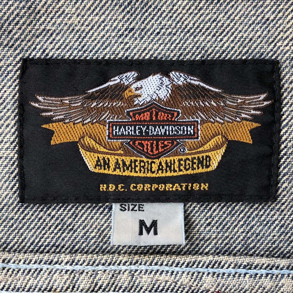 Harley Davidson Vintage Harley Davidson Patch Logo Denim Trucker Jacket Size US M / EU 48-50 / 2 - 21 Thumbnail