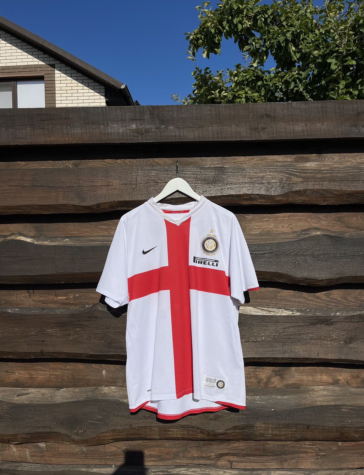 Nike × Vintage 2008 Nike Inter 100 year anni vintage cross soccer jersey Size US XL / EU 56 / 4 - 1 Thumbnail