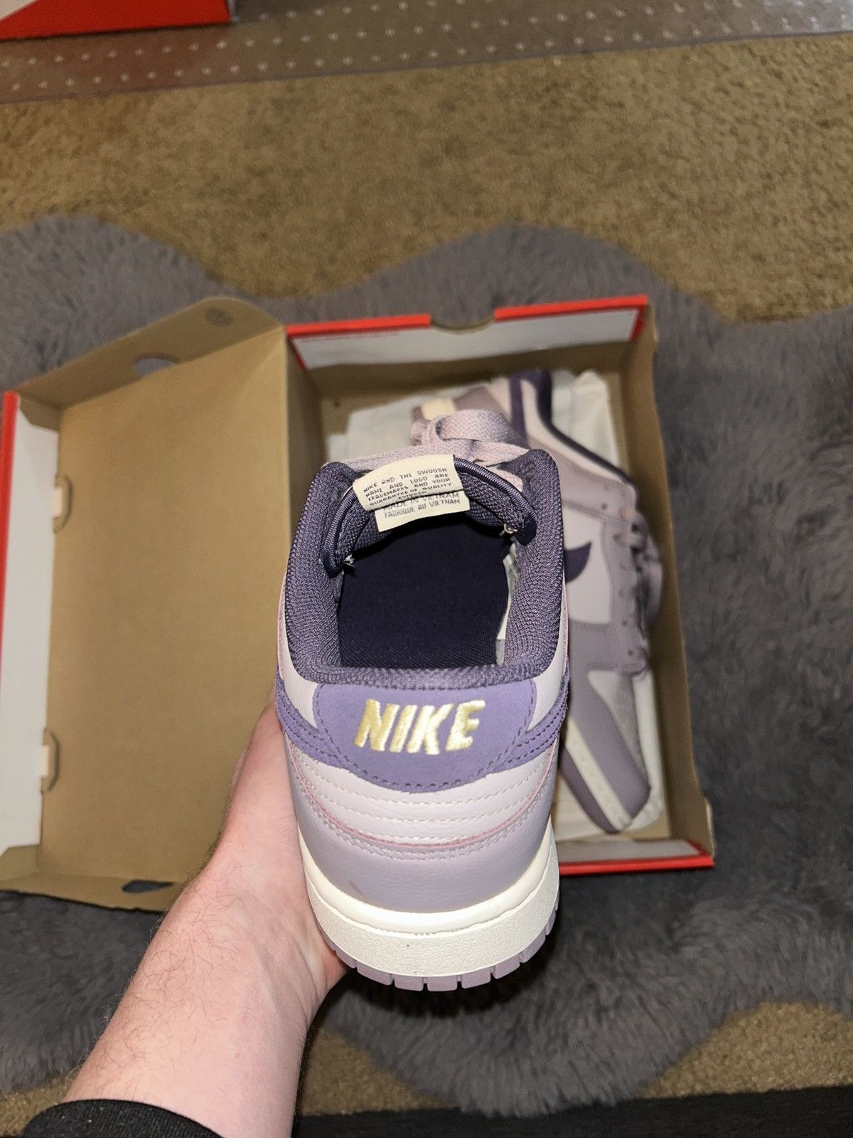 Nike NEW Nike Dunk Low ‘Light Violet’ ‘Dark Raisin’ SZ 11 Size US 11 / EU 44 - 7 Thumbnail