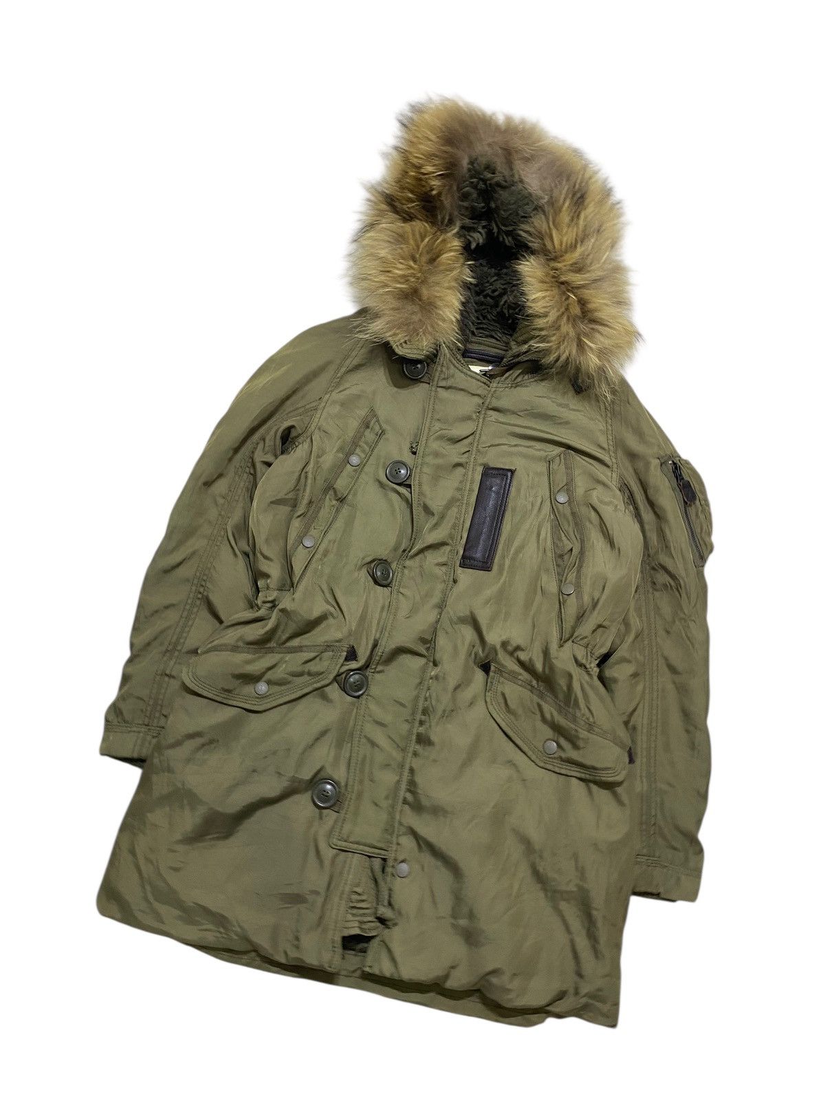 GOA GOA Racoon Fur Jacket Cargo Skirt Bomber Japanese Size US M / EU 48-50 / 2 - 2 Thumbnail