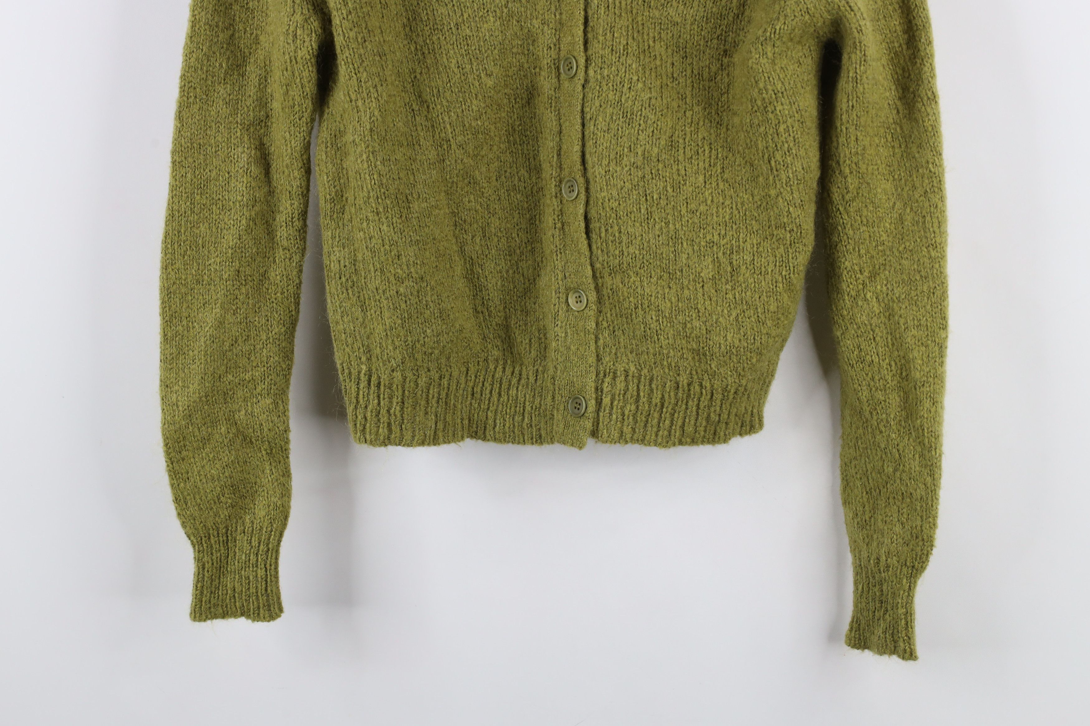 J.Crew × Vintage Vintage 90s J Crew Cobain Mohair Wool Knit Cardigan Sweater Size S / US 4 / IT 40 - 3 Thumbnail