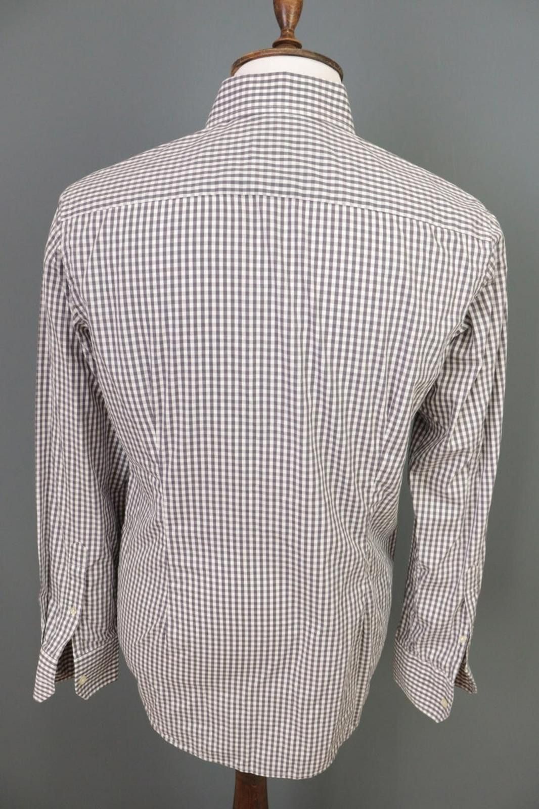 Eton Eton Contemporary Gray Check Button Shirt Size 40/15 3/4 Size US M / EU 48-50 / 2 - 8 Thumbnail