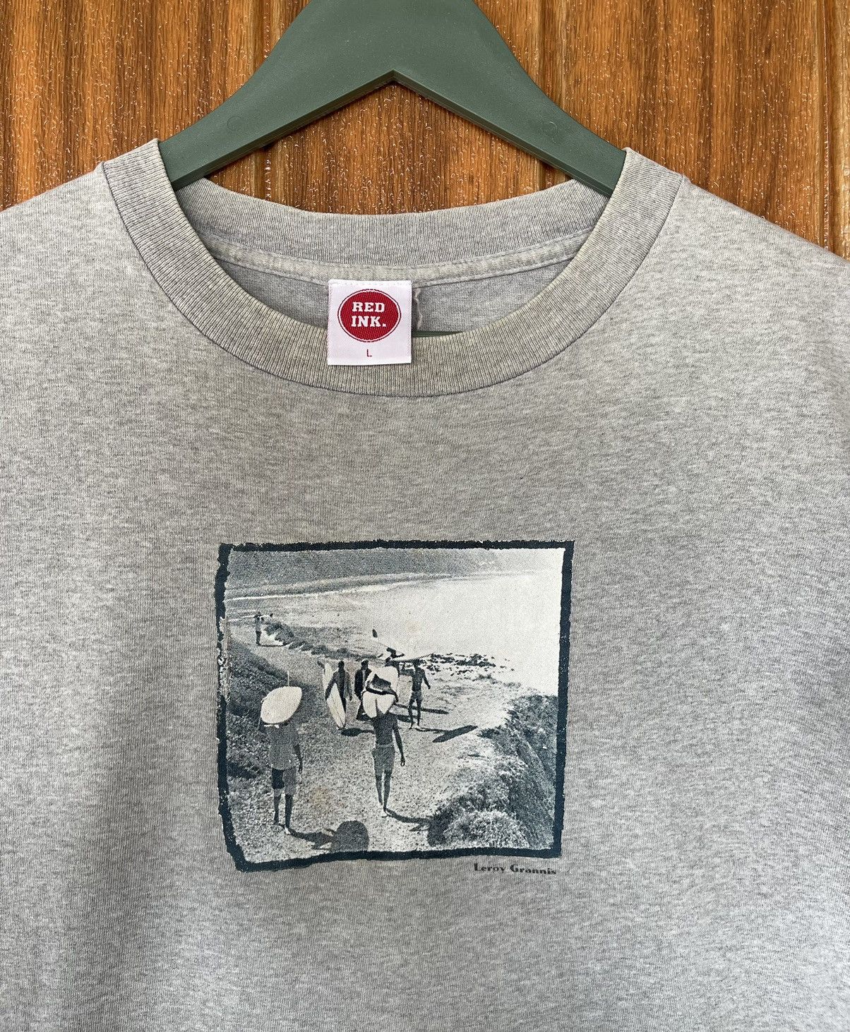 Surface To Air Vintage’90s🔥LEROY GRANNIS🔥Surf Graphic Photo Tshirt Size US L / EU 52-54 / 3 - 3 Thumbnail