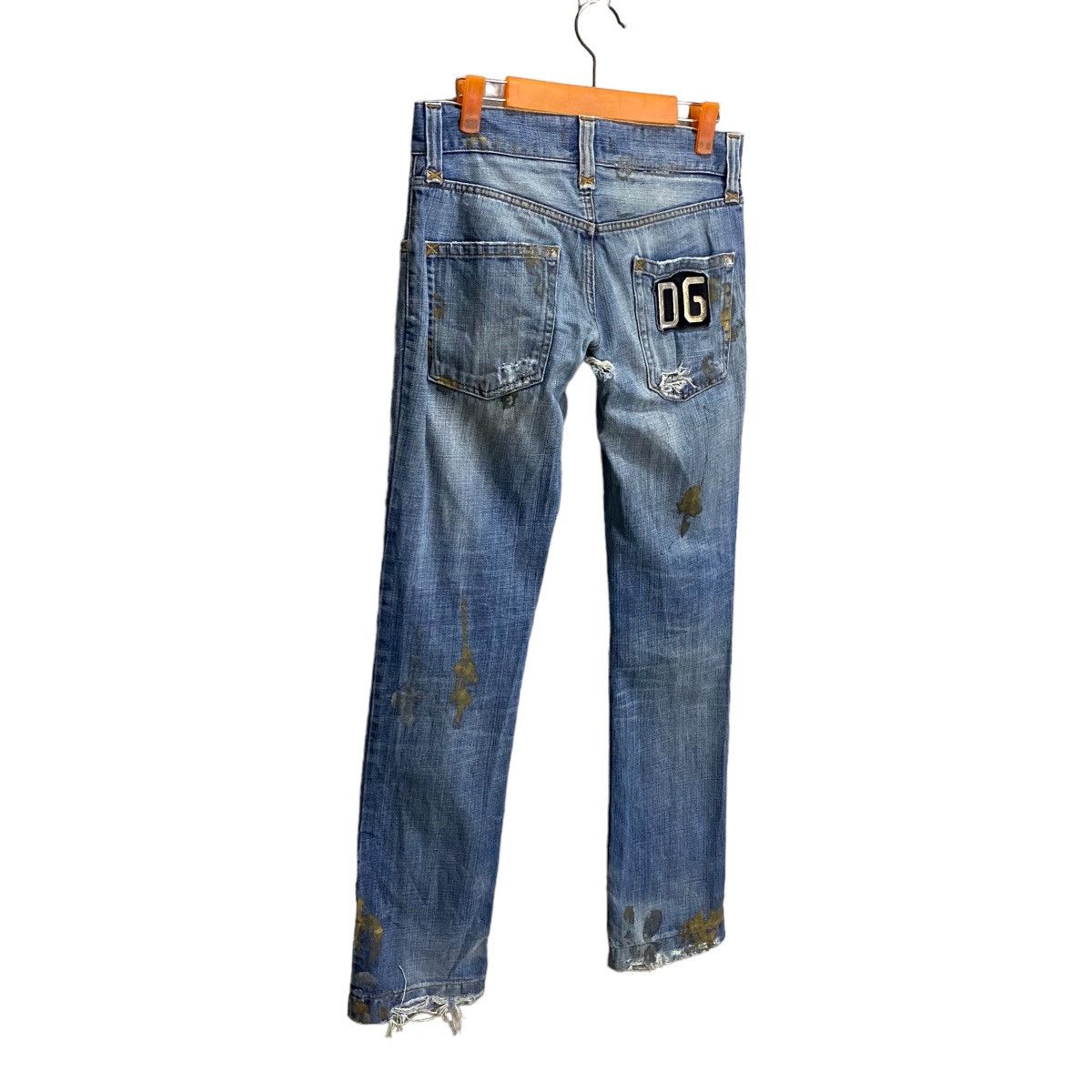 Dolce & Gabbana Dolce & Gabbana paint distressed denim Size US 31 - 7 Thumbnail